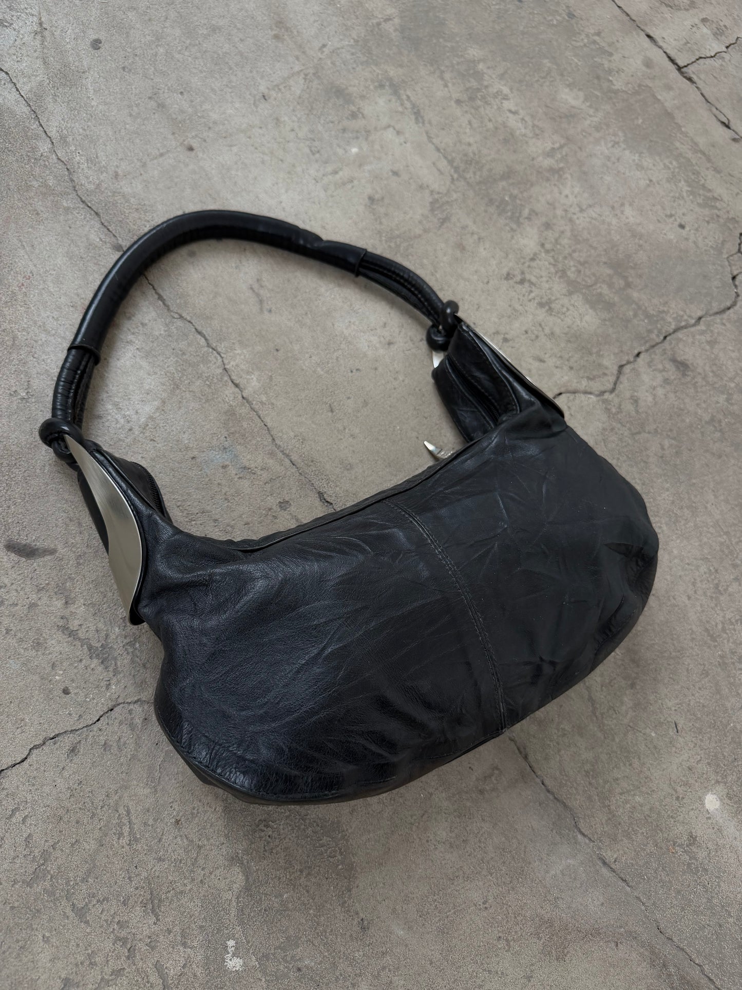 Vintage leather shoulder bag TWINKLING GLOBAL