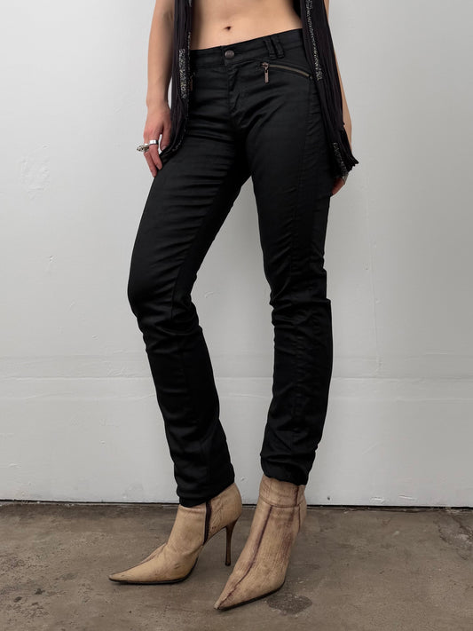 Vintage coated skinny jeans TWINKLING GLOBAL
