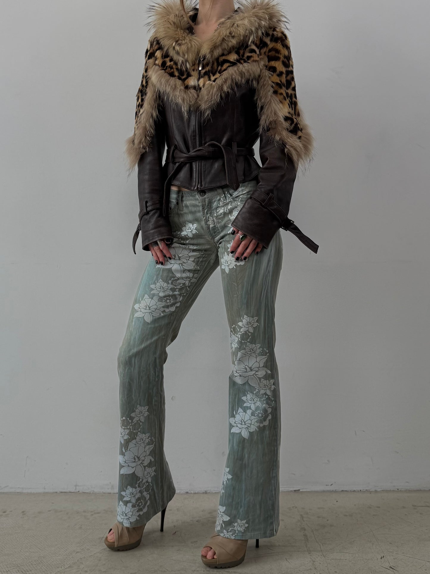 Vintage leather jacket TWINKLING GLOBAL