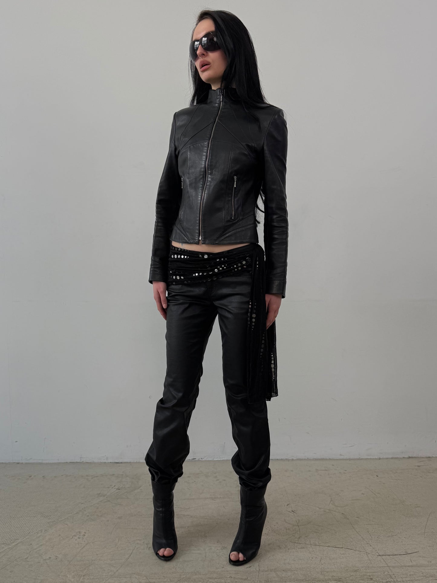 Vintage leather jacket TWINKLING GLOBAL