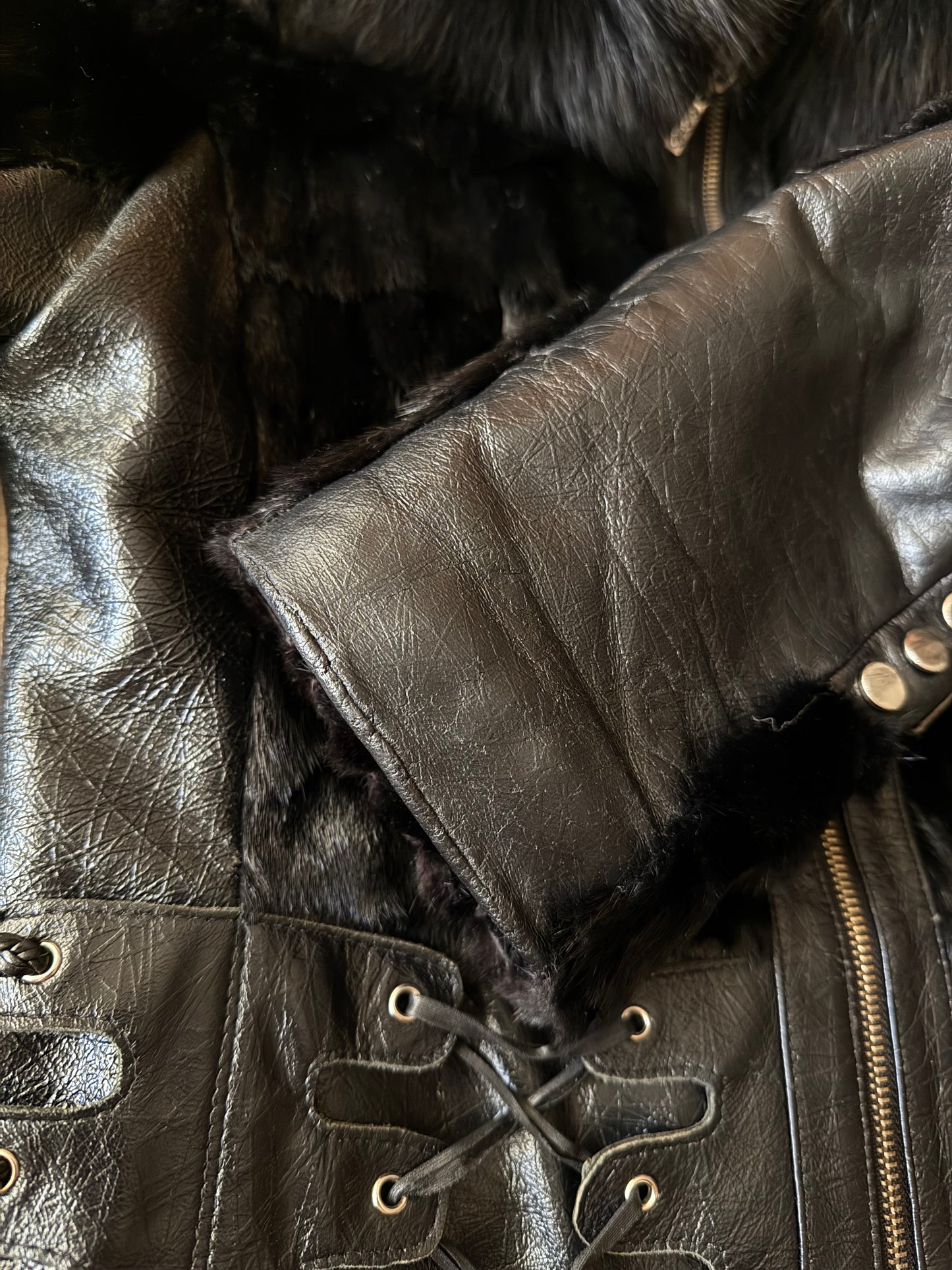 Vintage Leather Jacket TWINKLING GLOBAL