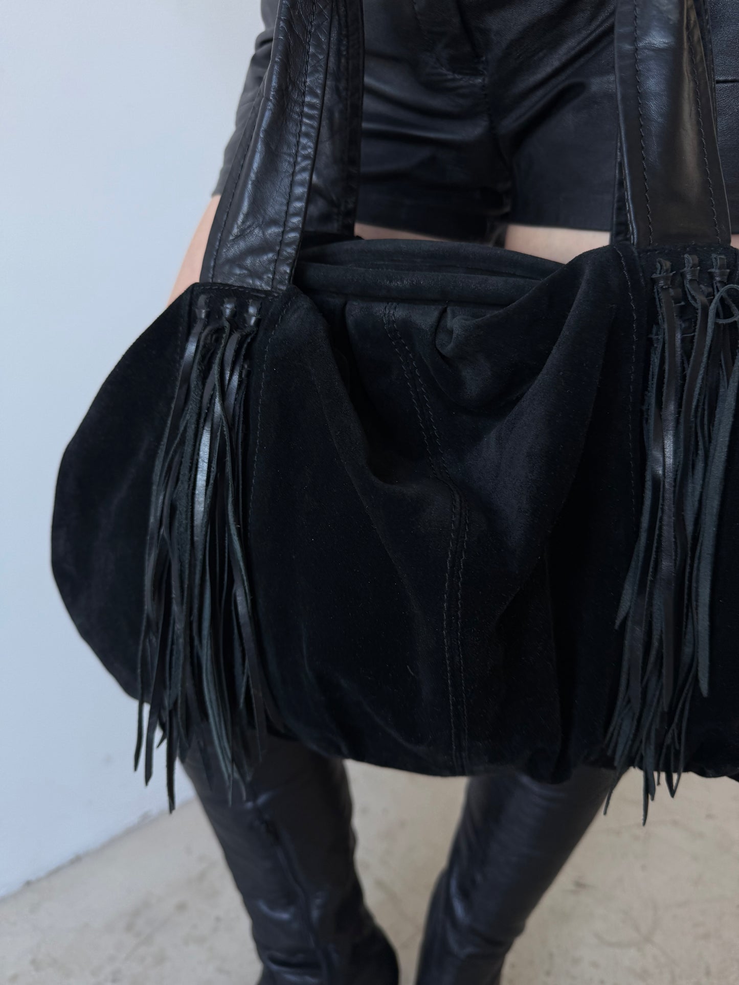 Vintage Casadei suede fringe bag TWINKLING GLOBAL