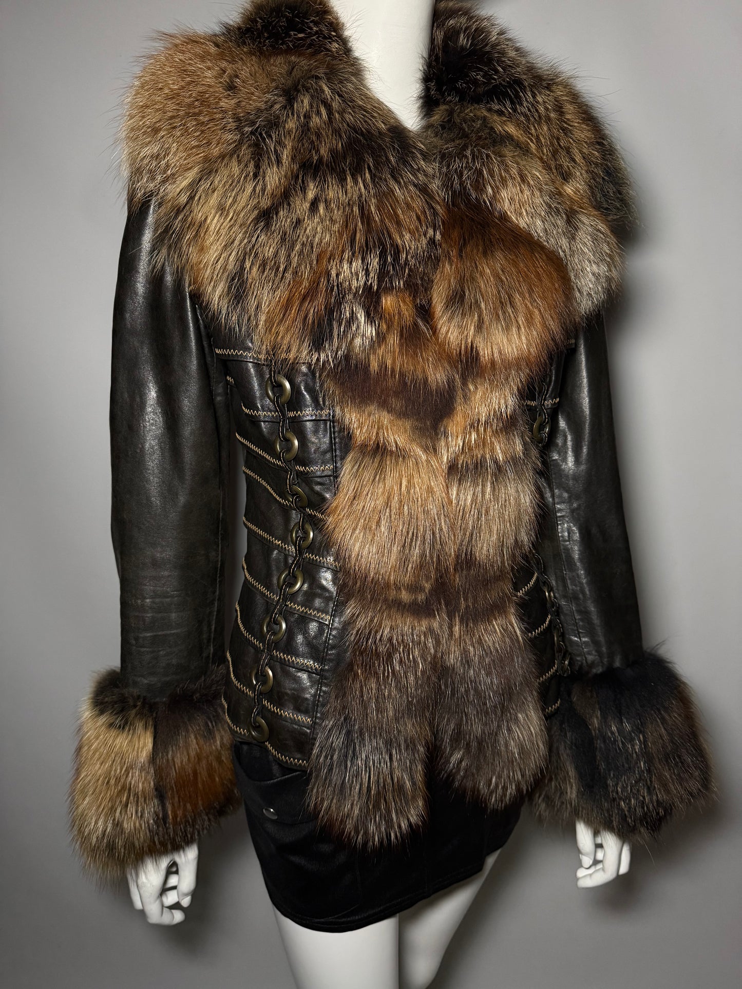 Vintage Leather Jacket TWINKLING GLOBAL