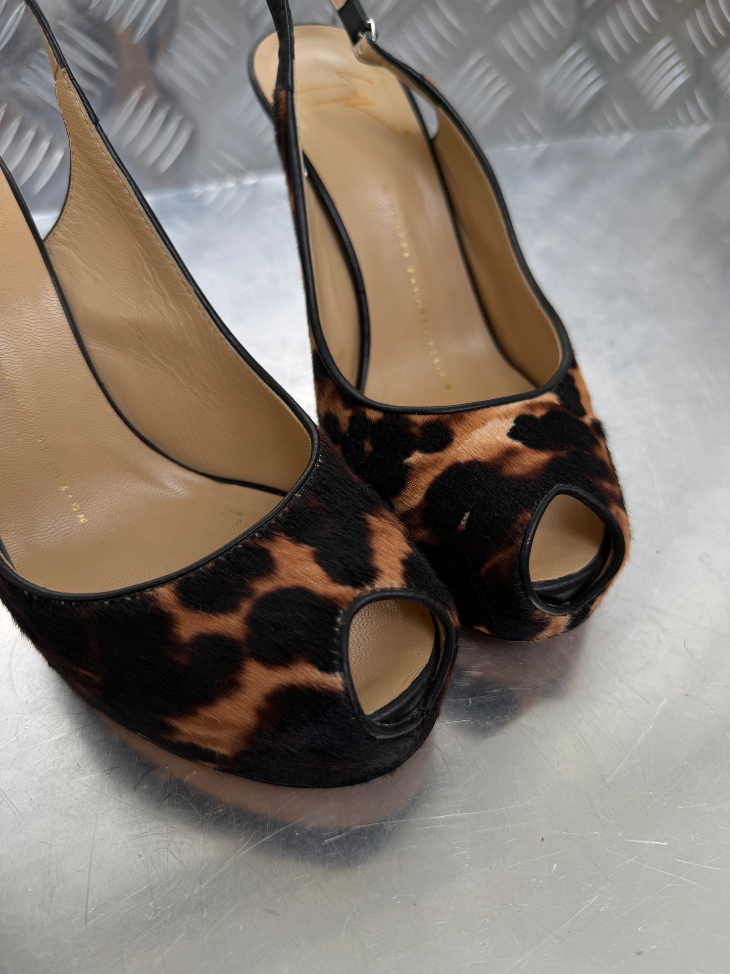 Vintage Giuseppe Zanotti leather heels TWINKLING GLOBAL