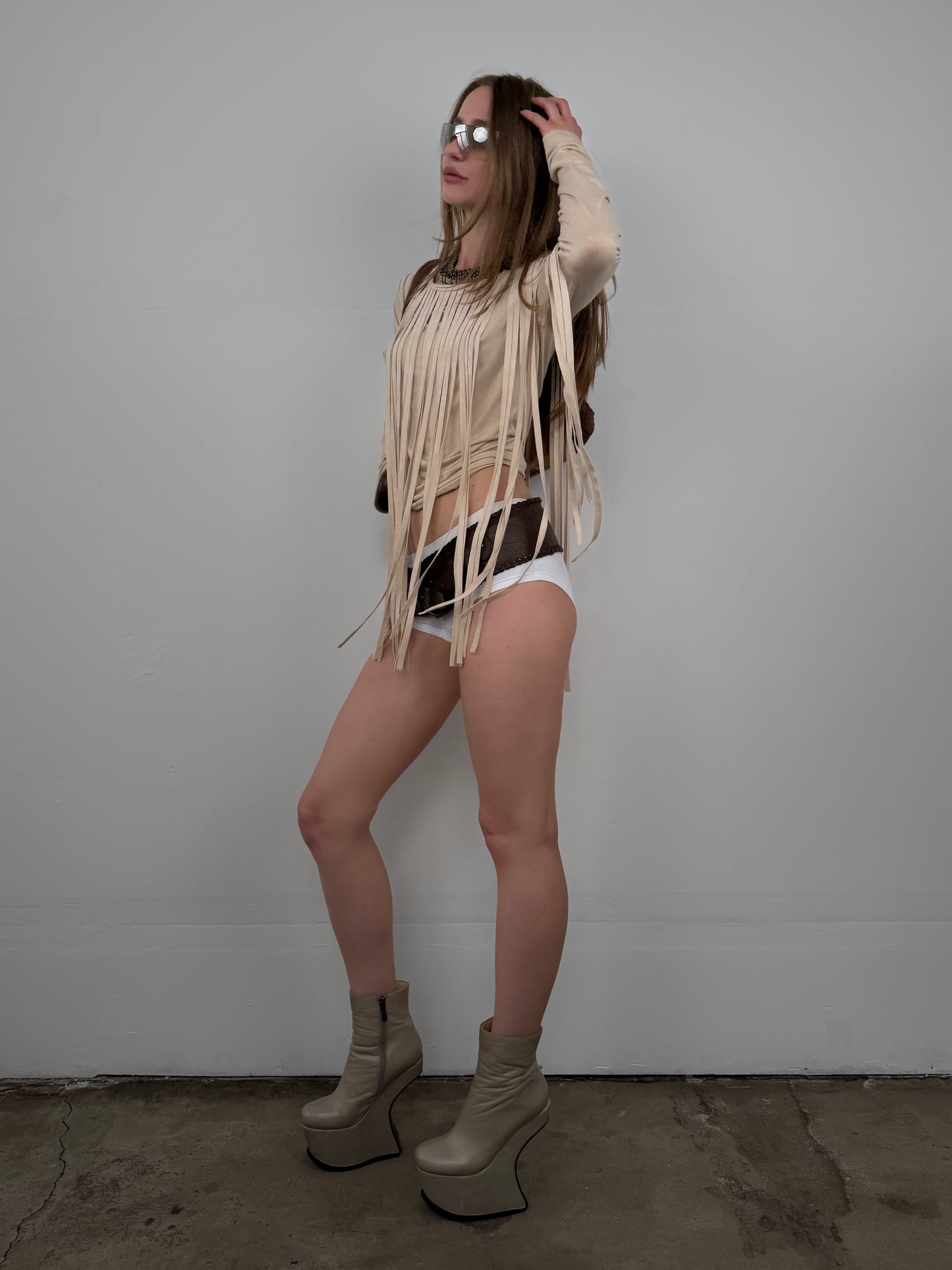Vintage fringe top TWINKLING GLOBAL