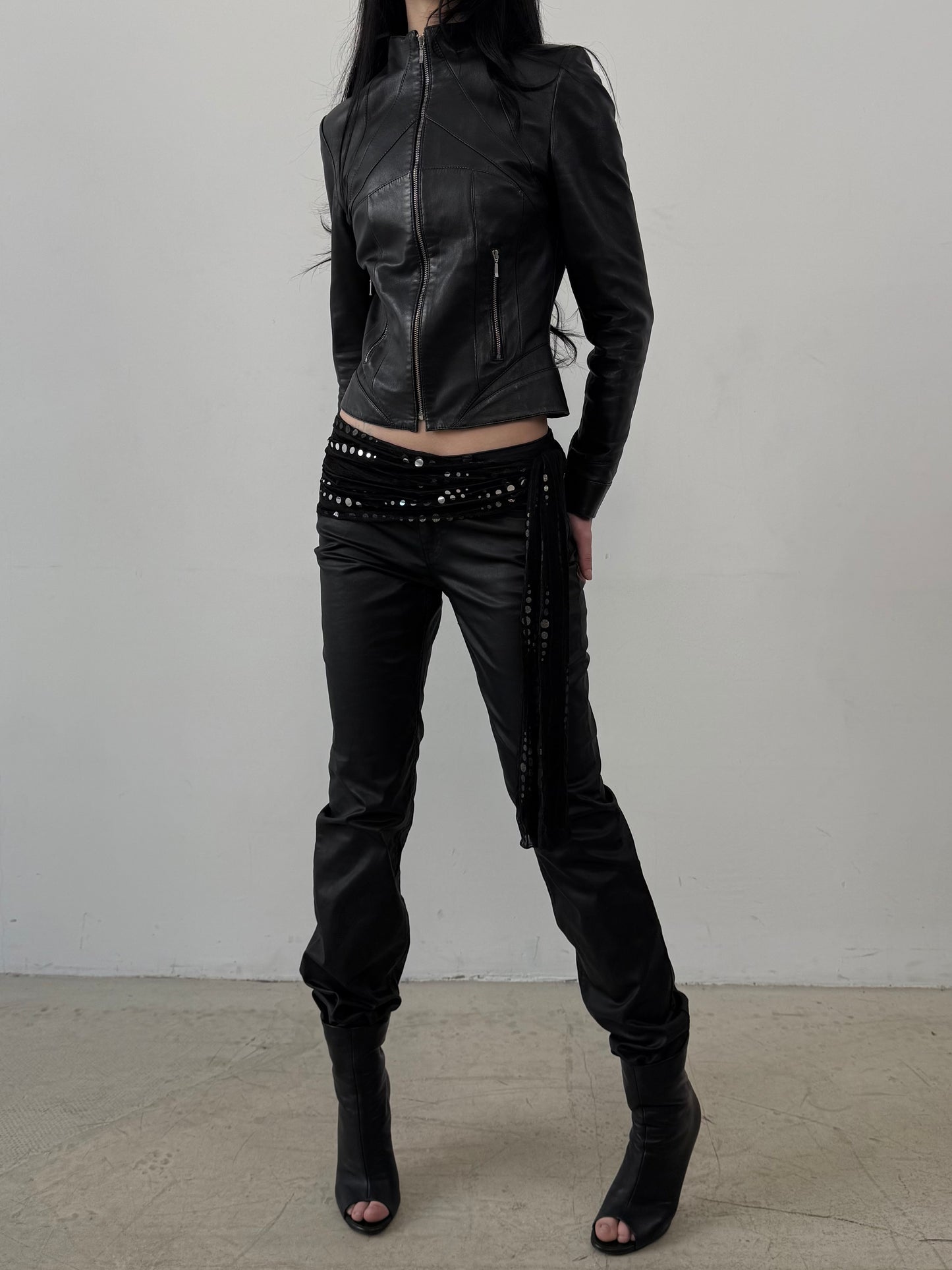 Vintage leather jacket TWINKLING GLOBAL