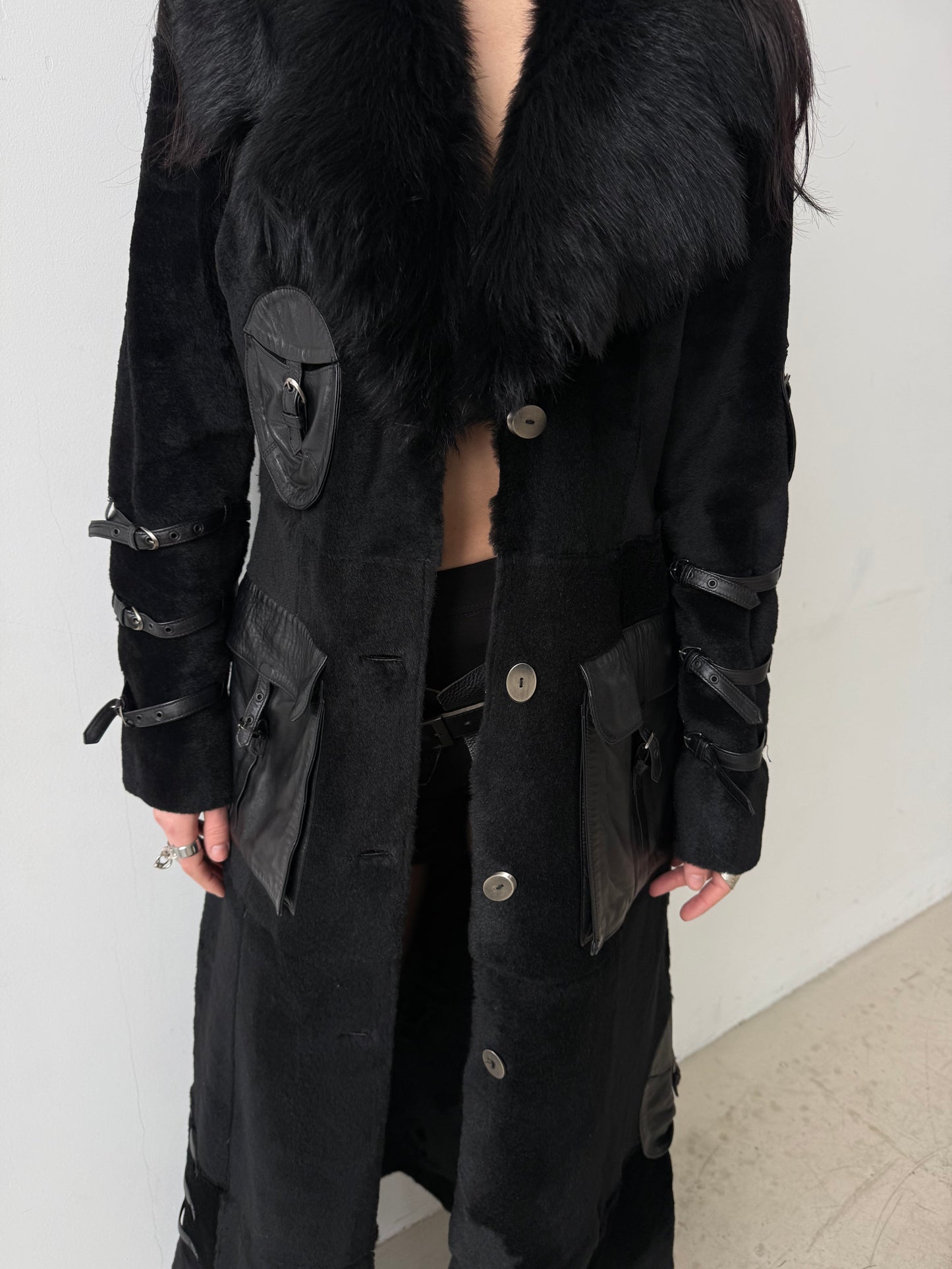 Vintage leather coat TWINKLING GLOBAL