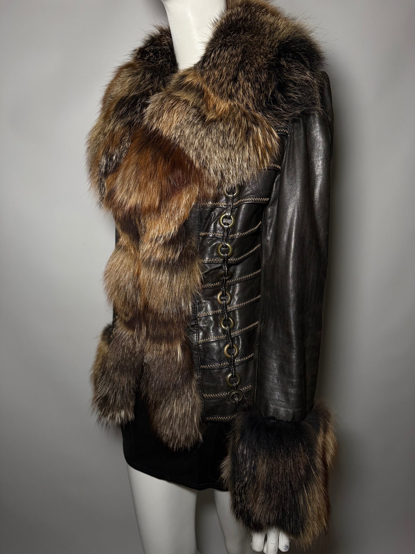 Vintage Leather Jacket TWINKLING GLOBAL