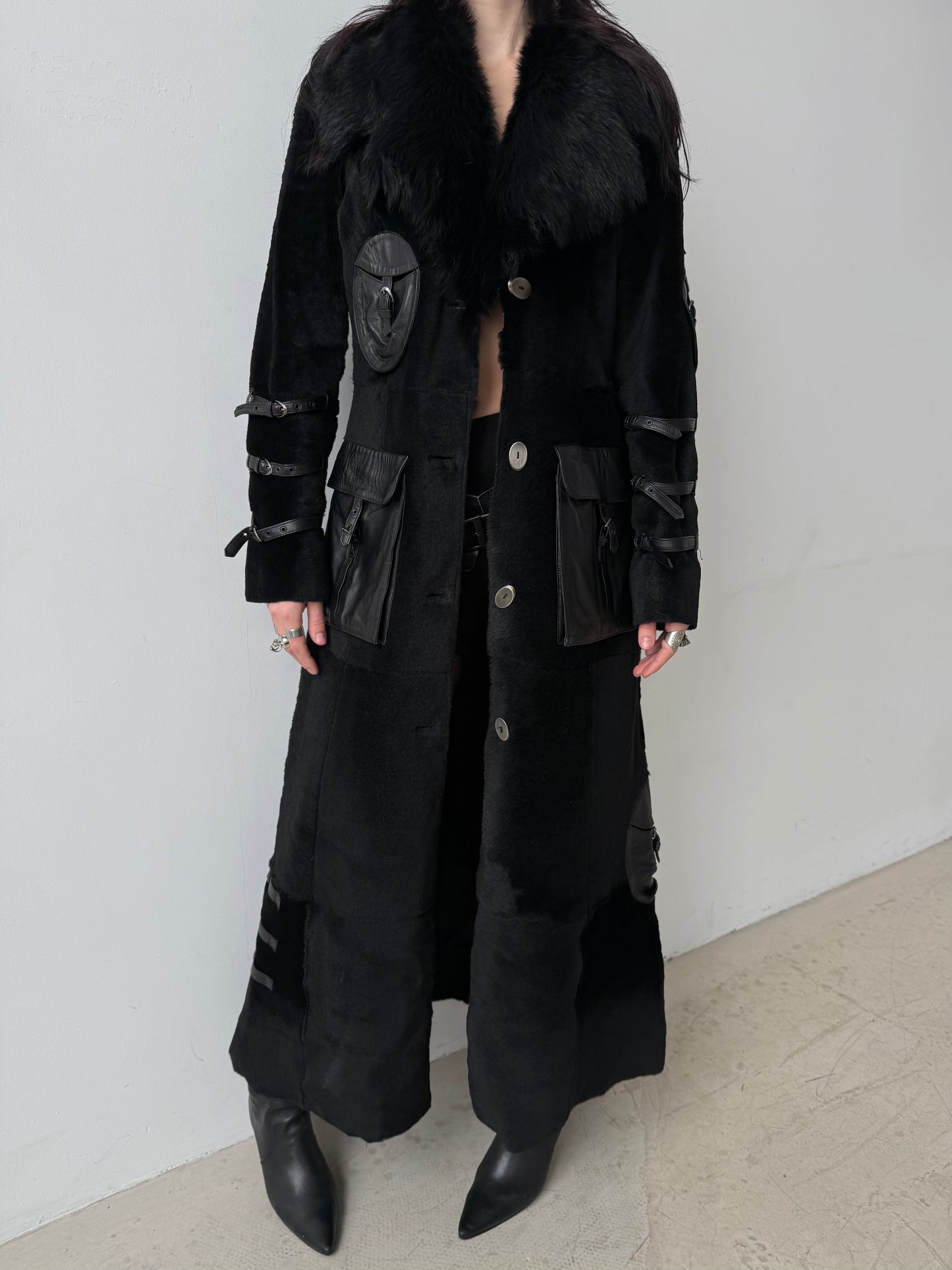 Vintage leather coat TWINKLING GLOBAL