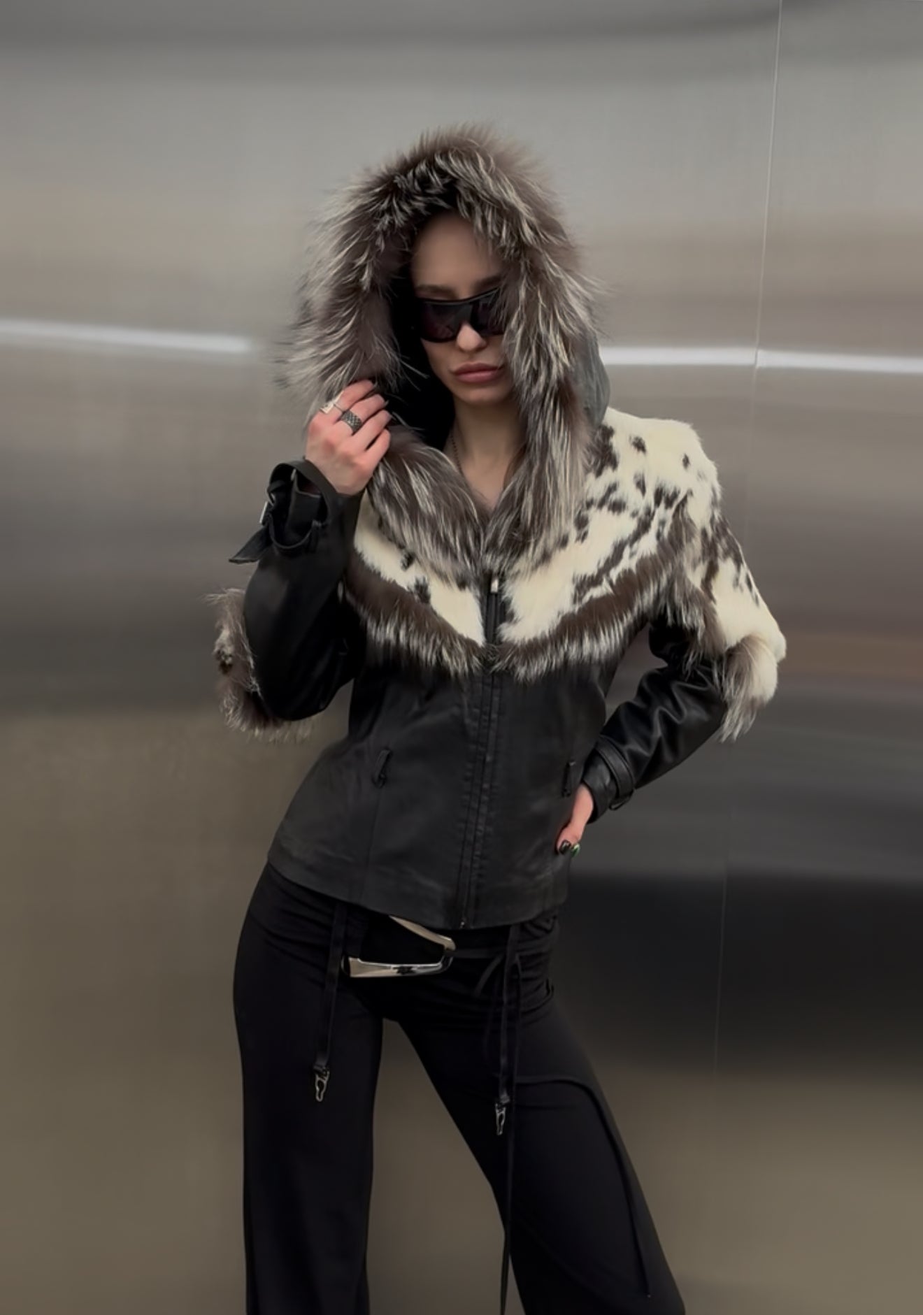 Vintage leather  jacket  - TWINKLING GLOBAL