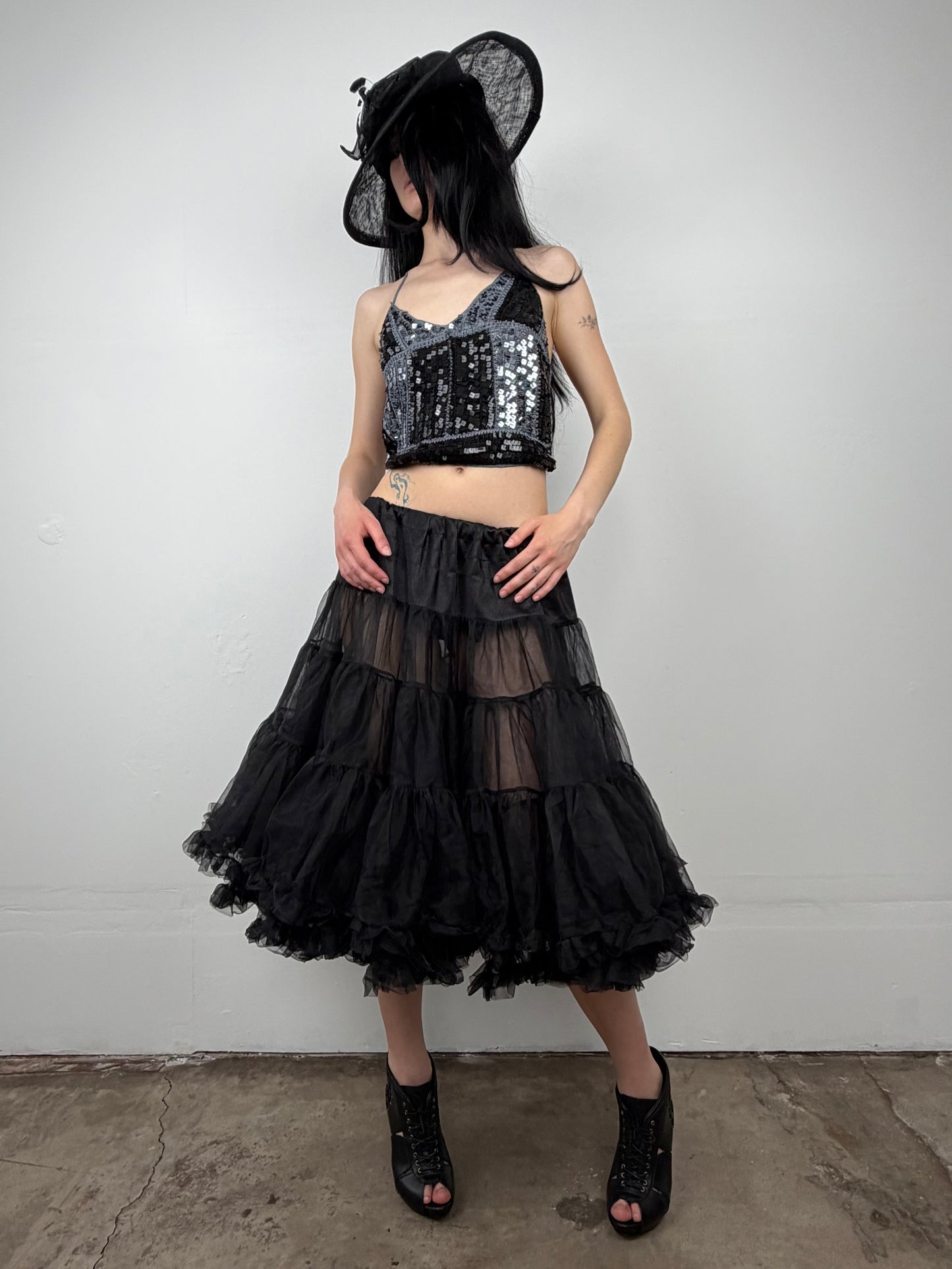 Vintage knitted sequin top TWINKLING GLOBAL