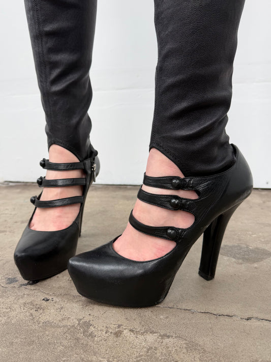 Vintage Le Silla leather platform heels TWINKLING GLOBAL