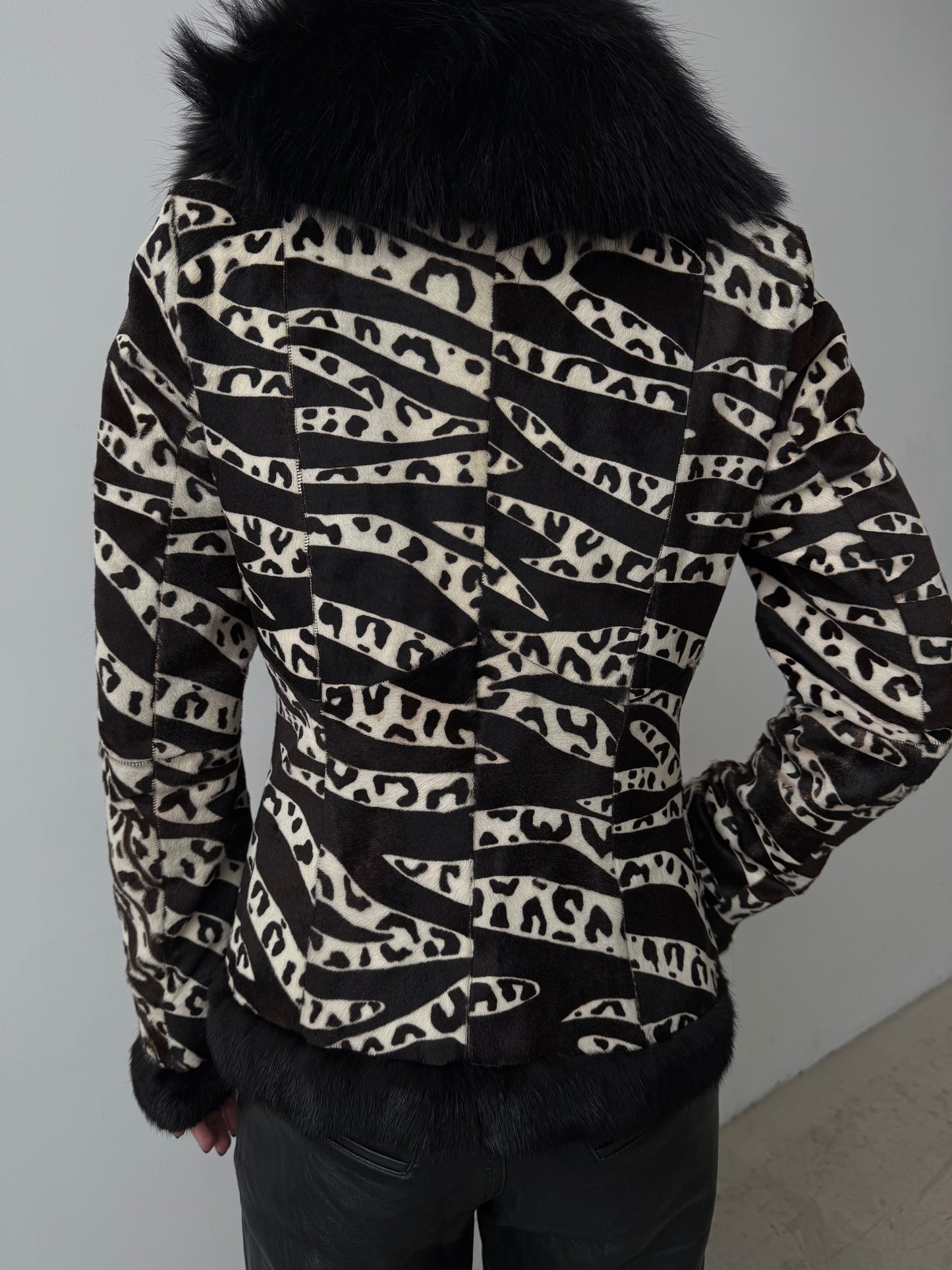 Vintage leather jacket TWINKLING GLOBAL