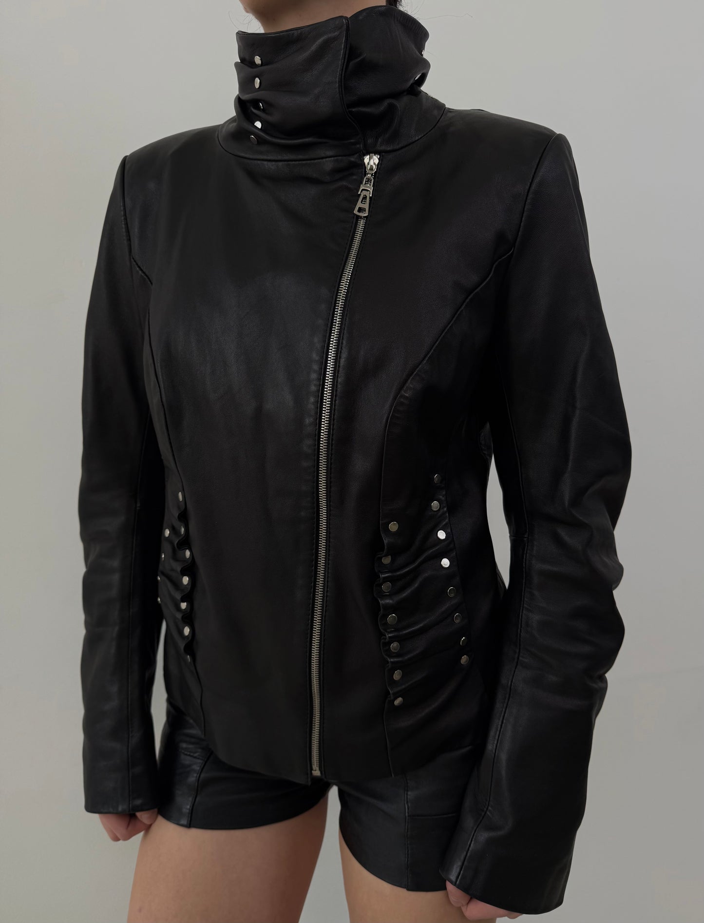 Vintage leather jacket TWINKLING GLOBAL