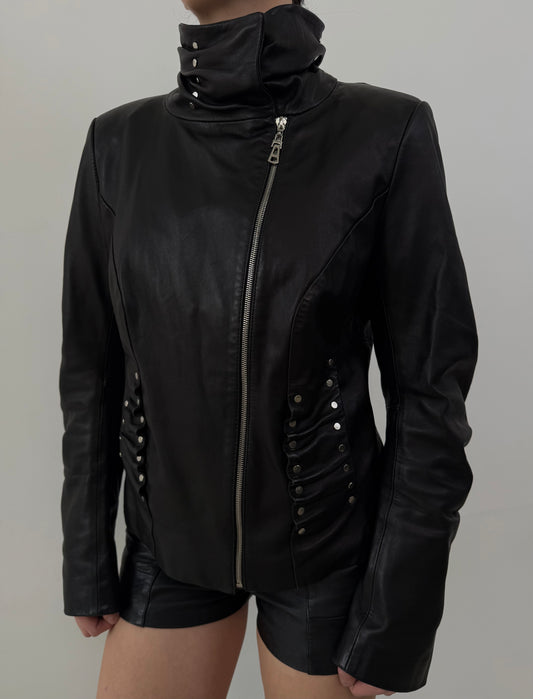Vintage leather jacket TWINKLING GLOBAL
