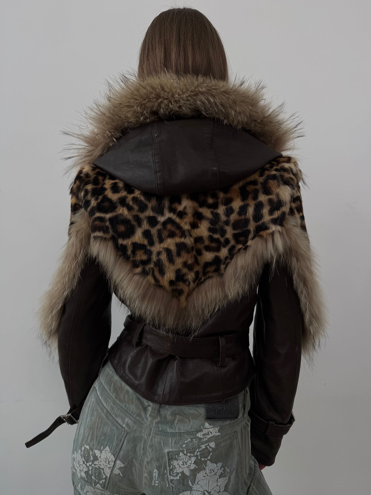 Vintage leather jacket TWINKLING GLOBAL