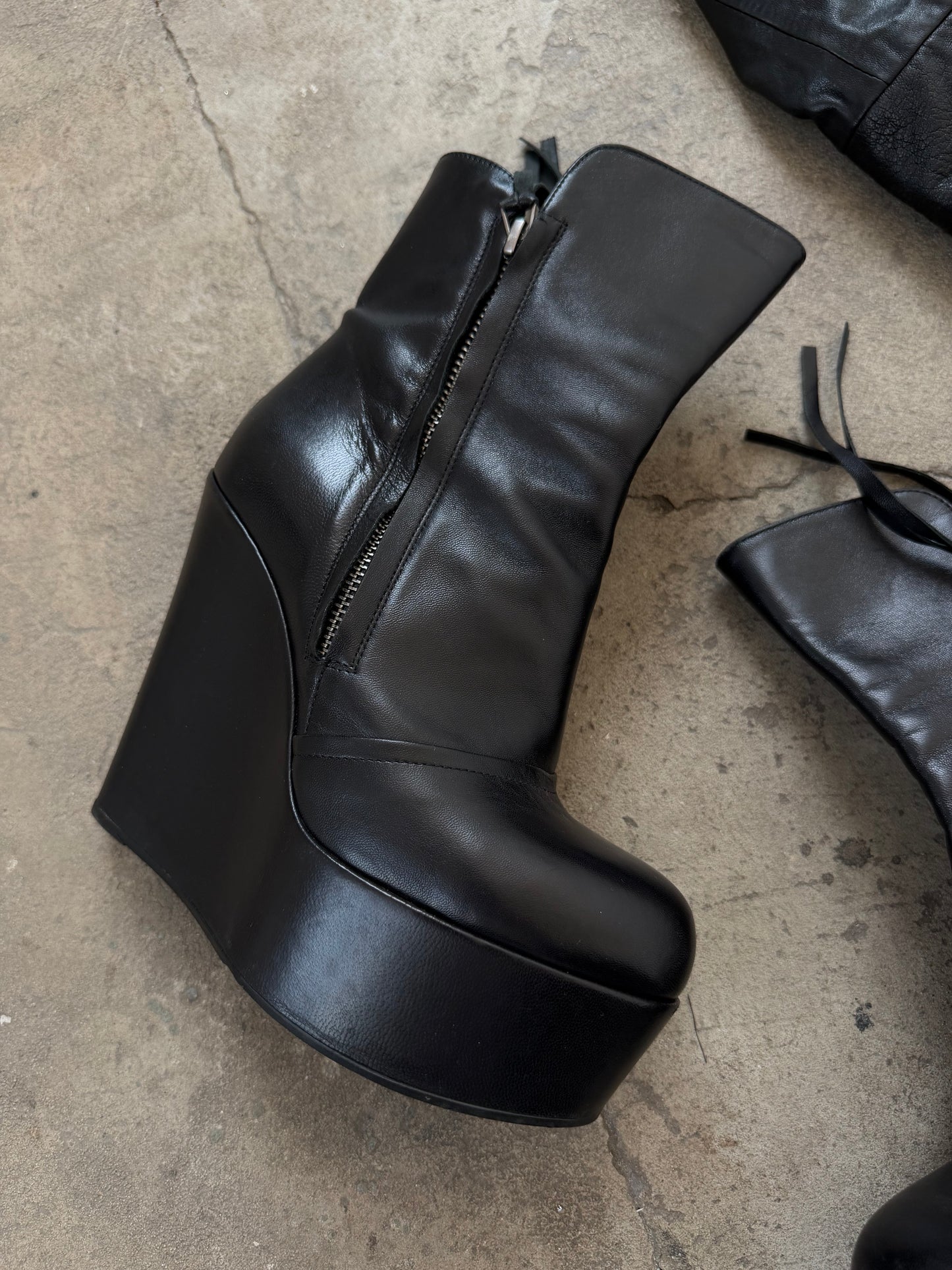 Bruno Bordese leather platform boots TWINKLING GLOBAL