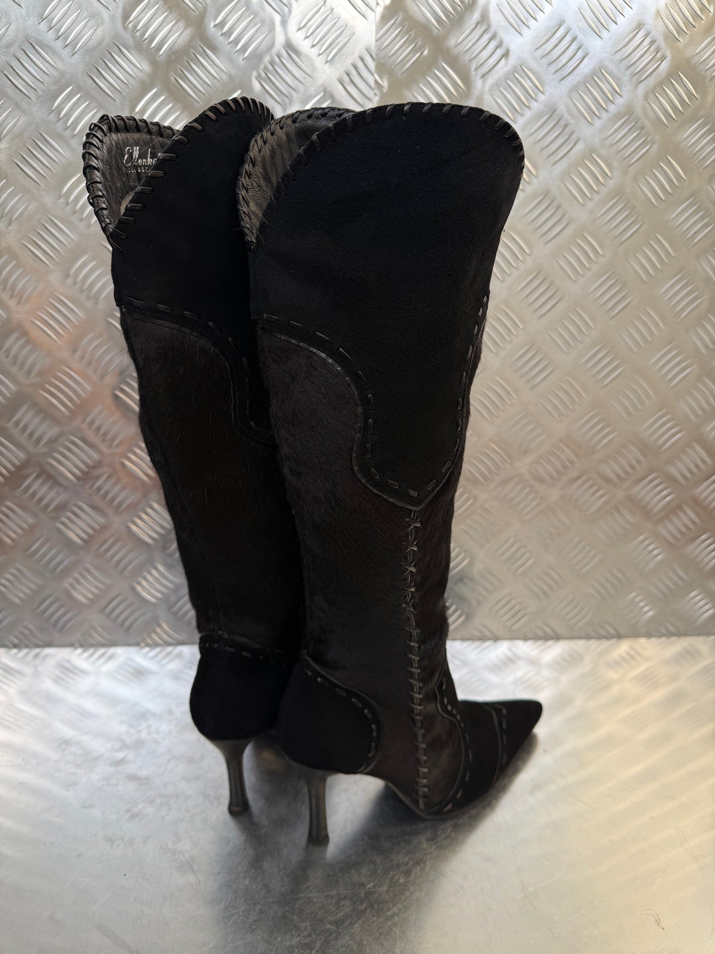 Vintage suede leather boots Twinkling Global