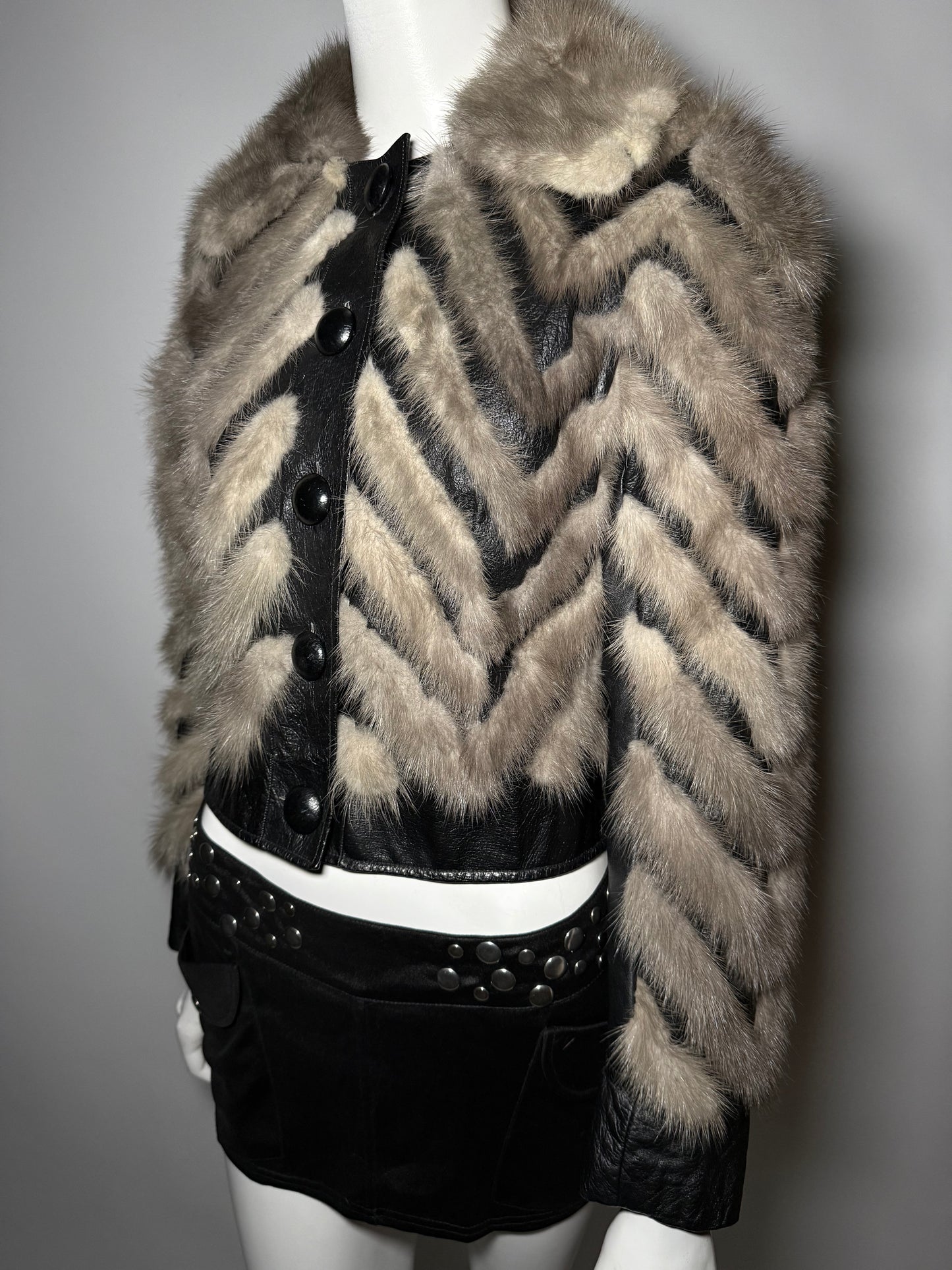 Vintage leather jacket Twinkling Global