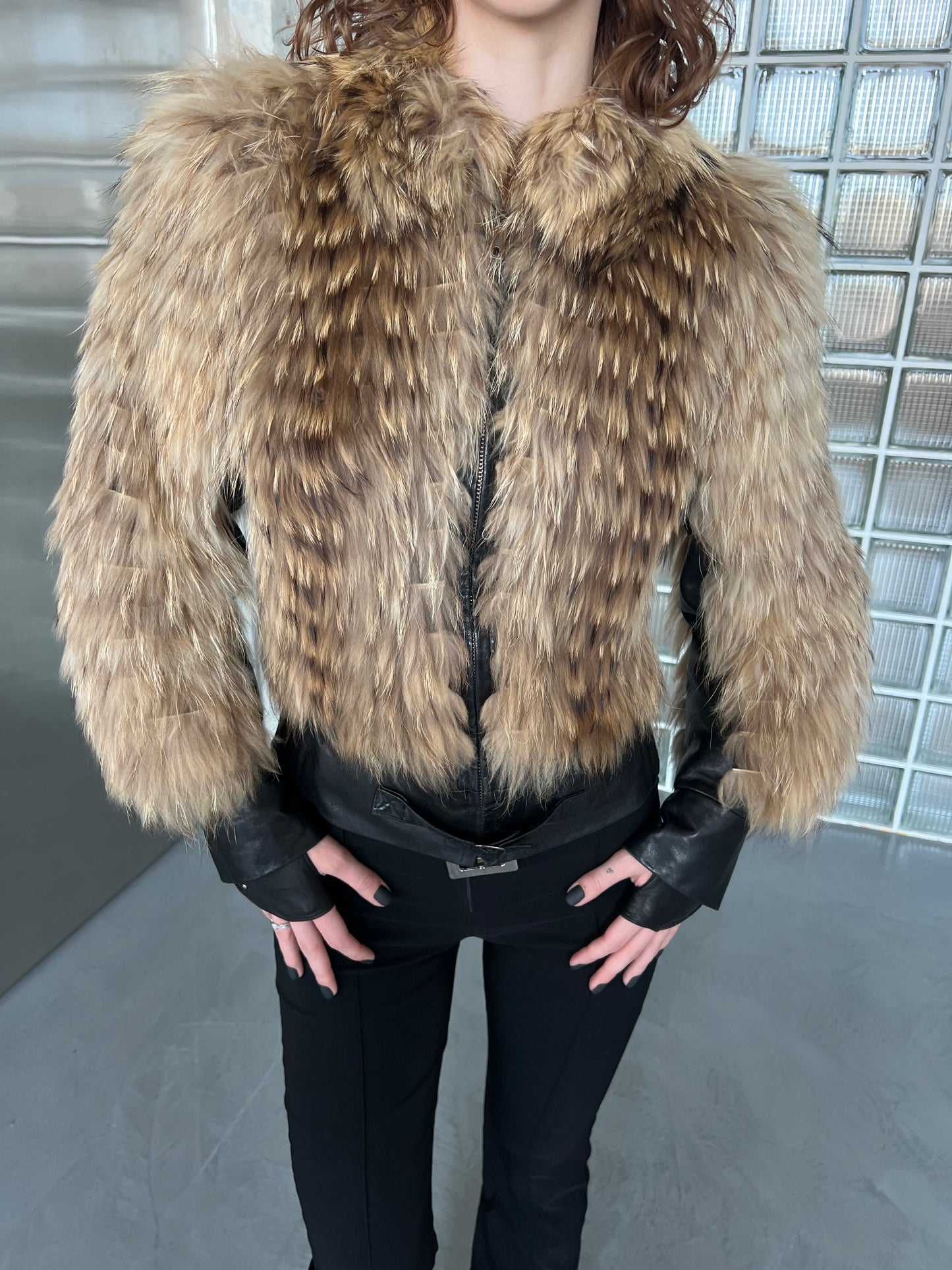 Vintage leather jacket Twinkling Global