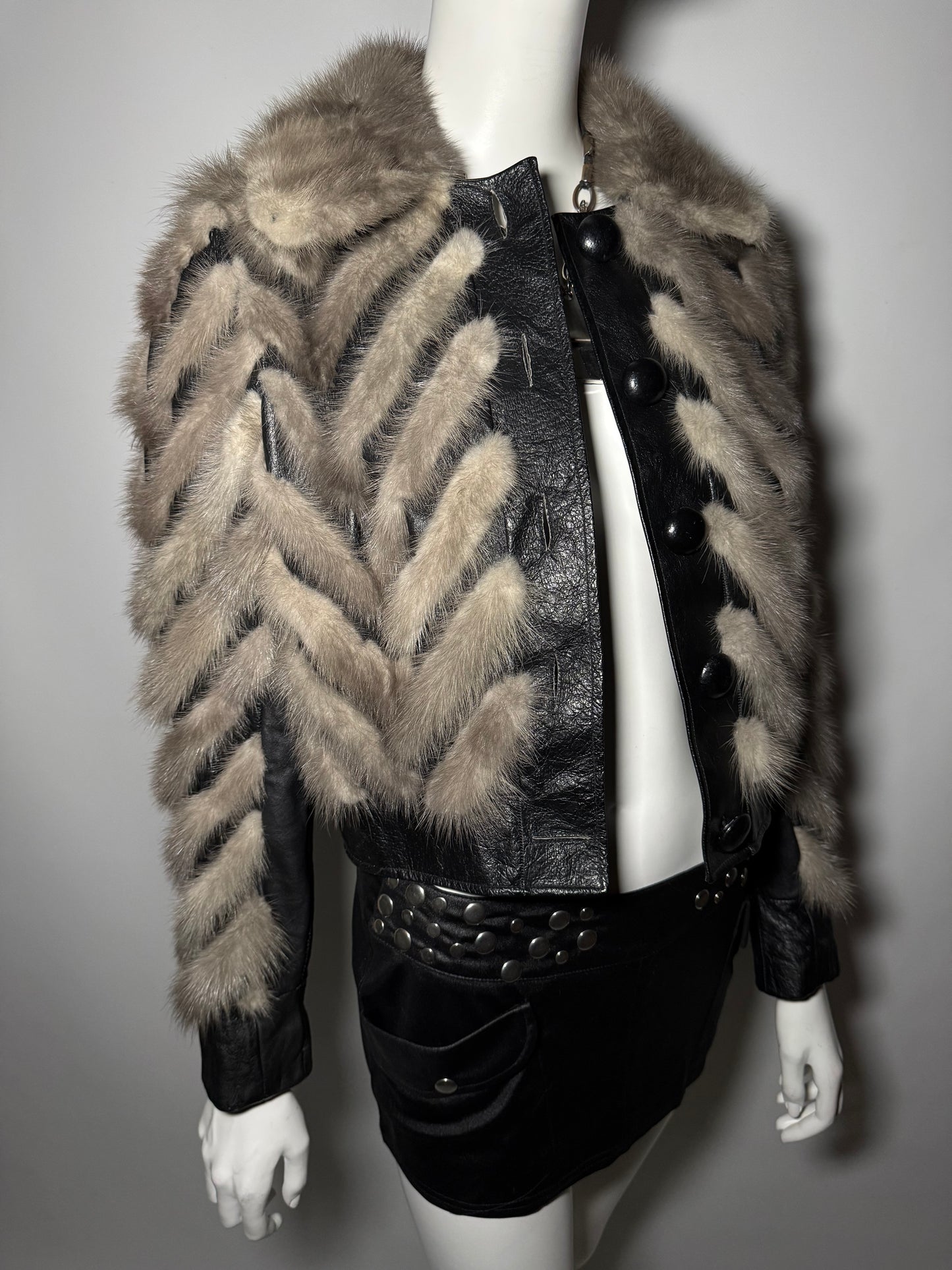 Vintage leather jacket Twinkling Global