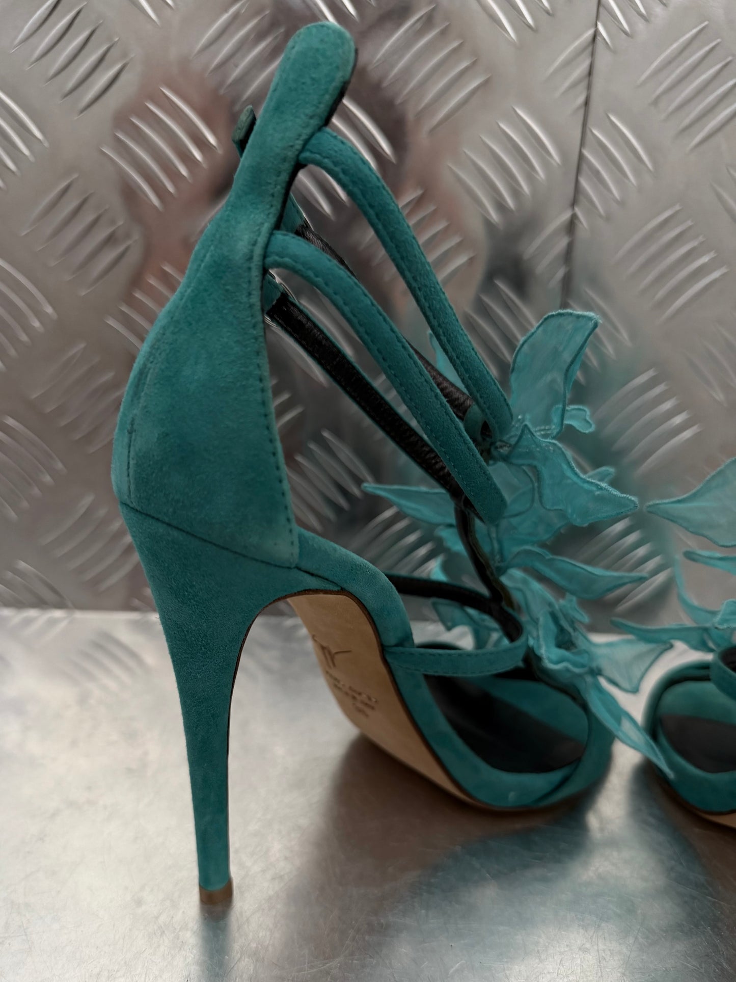 Vintage Giuseppe Zanotti floral heels TWINKLING GLOBAL
