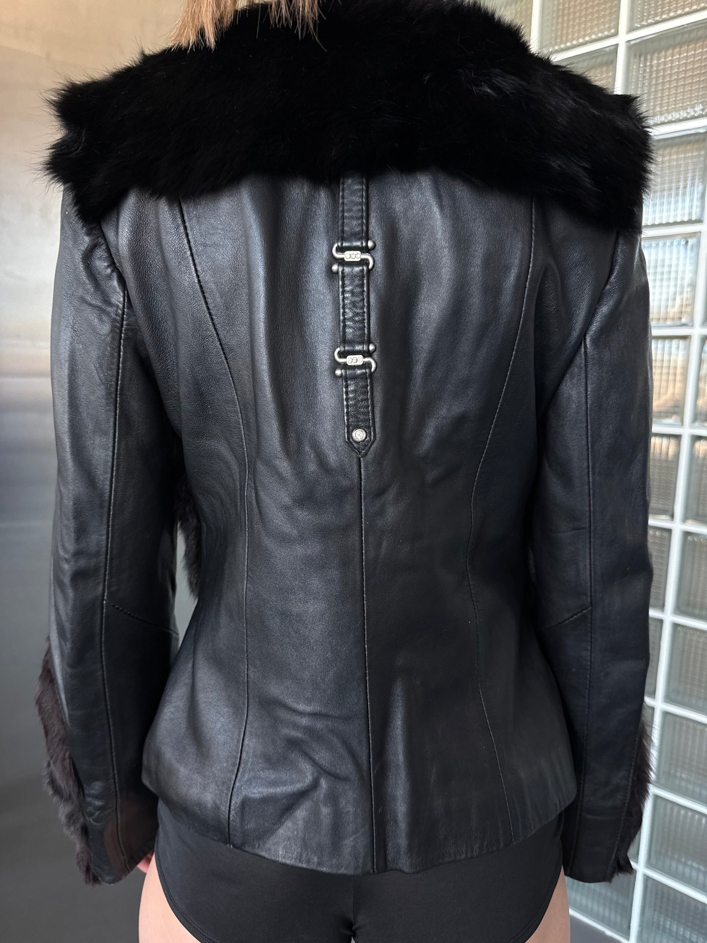 Vintage leather jacket TWINKLING GLOBAL