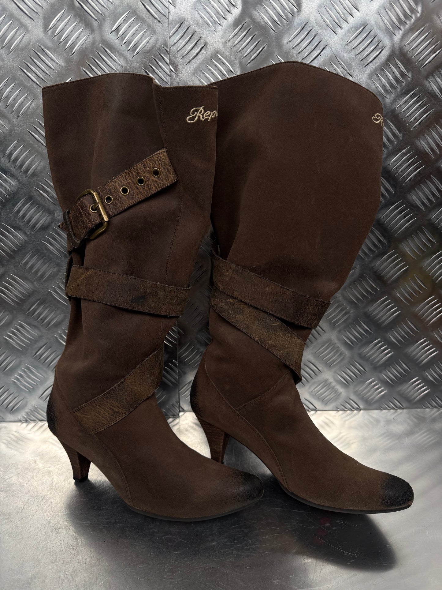 Vintage Replay leather cowboy boots TWINKLING GLOBAL