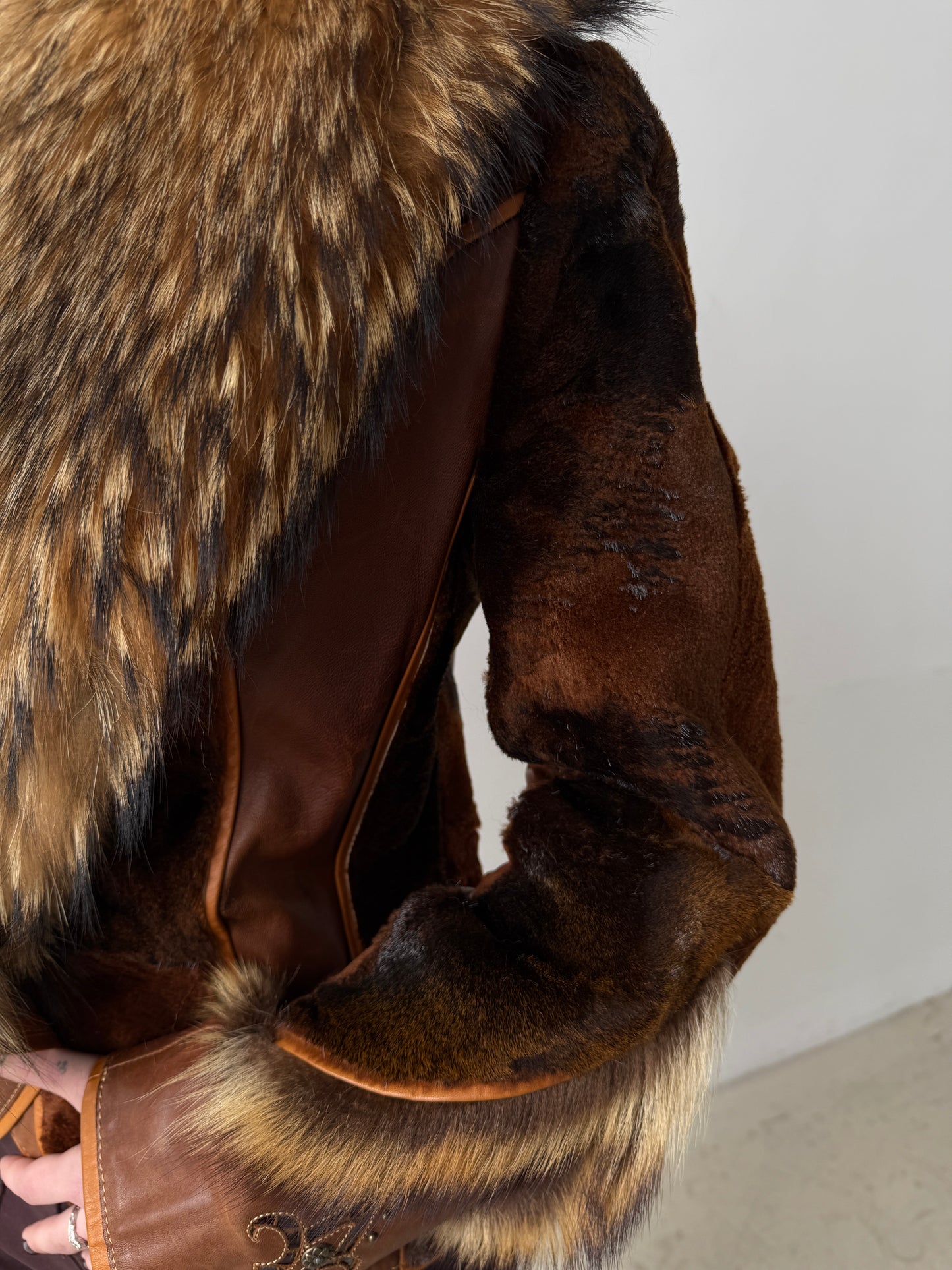 Vintage leather jacket TWINKLING GLOBAL