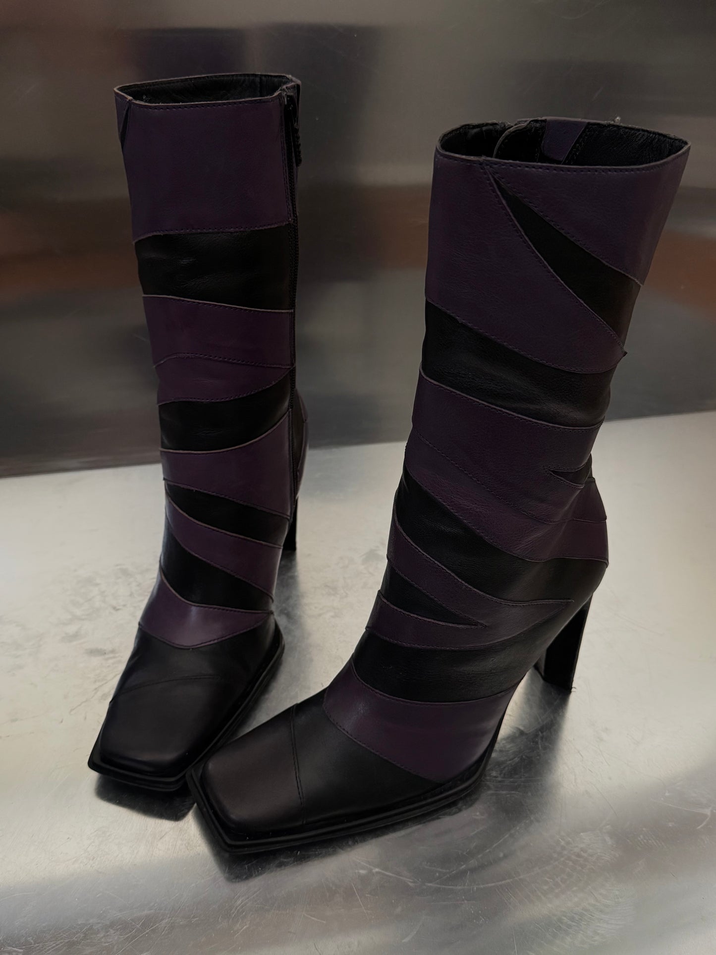 Vintage leather boots Bronx TWINKLING GLOBAL