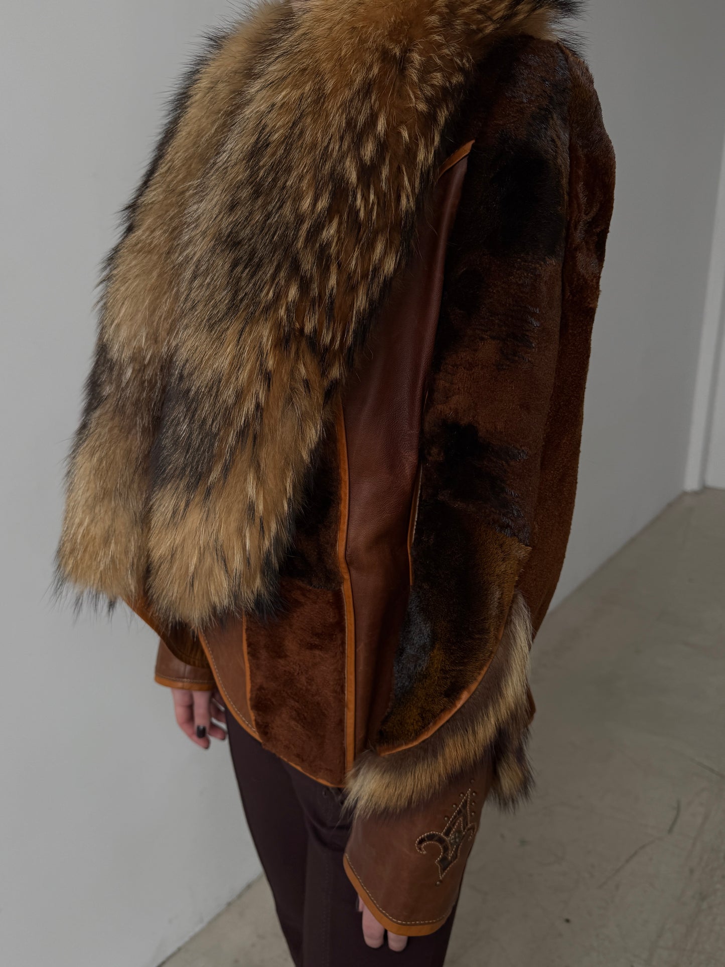 Vintage leather jacket TWINKLING GLOBAL