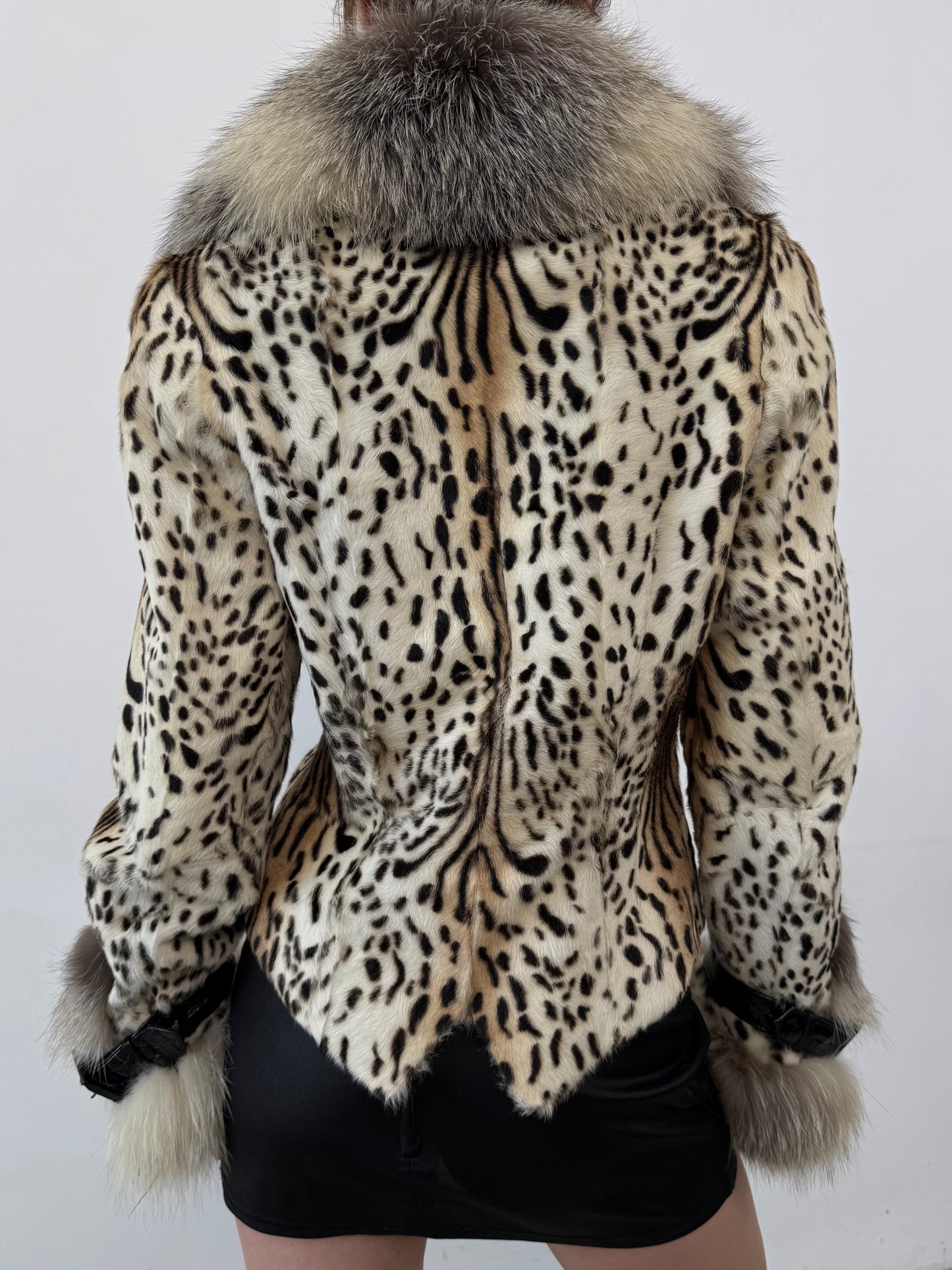 Vintage leather coat TWINKLING GLOBAL
