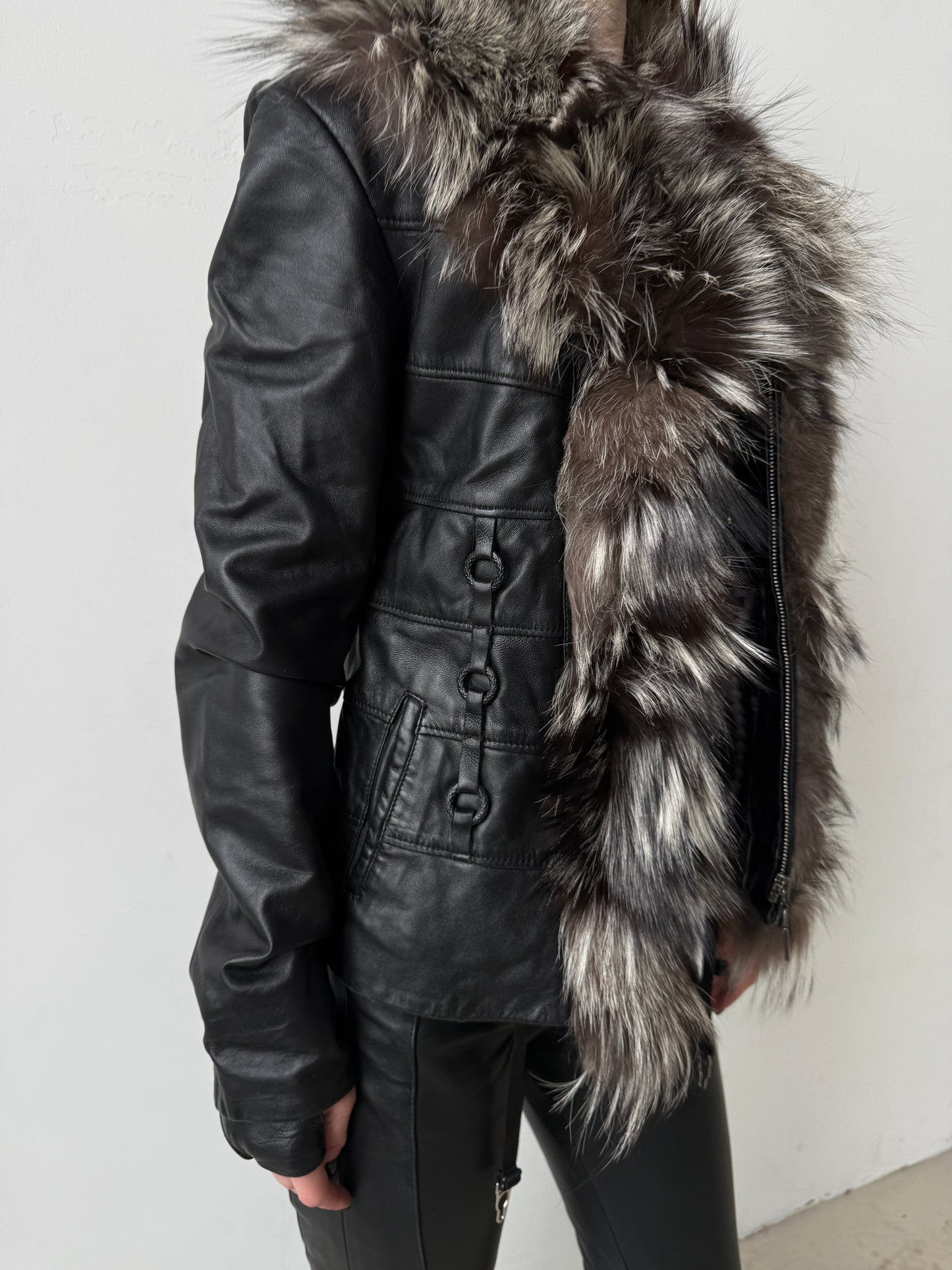 Vintage leather jacket TWINKLING GLOBAL