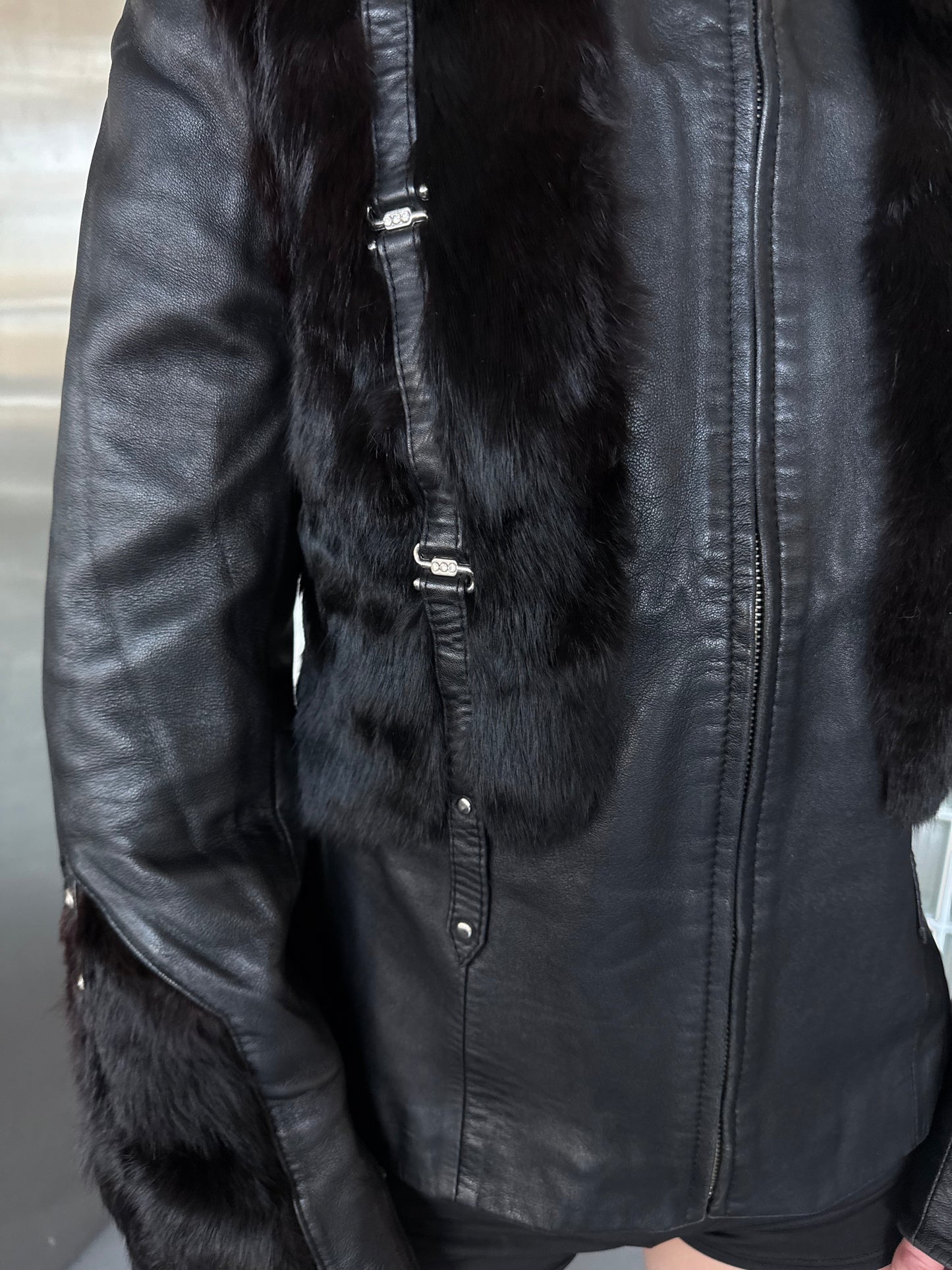 Vintage leather jacket TWINKLING GLOBAL