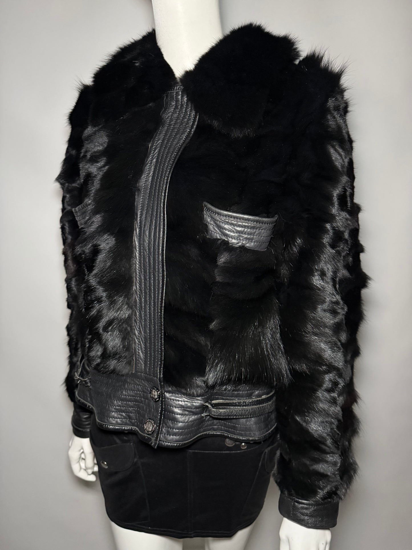 Vintage leather jacket TWINKLING GLOBAL