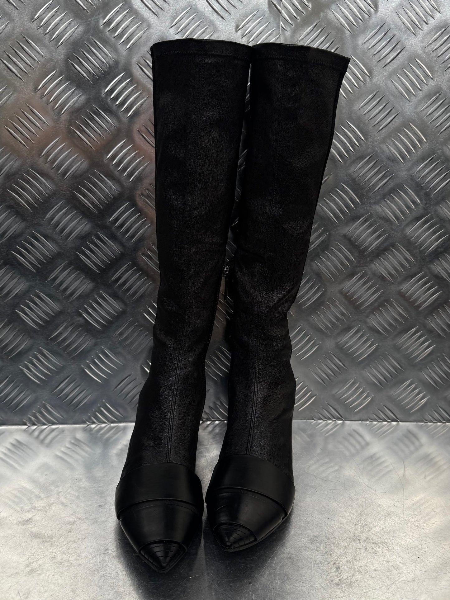 SHY Italian leather stiletto boots TWINKLING GLOBAL