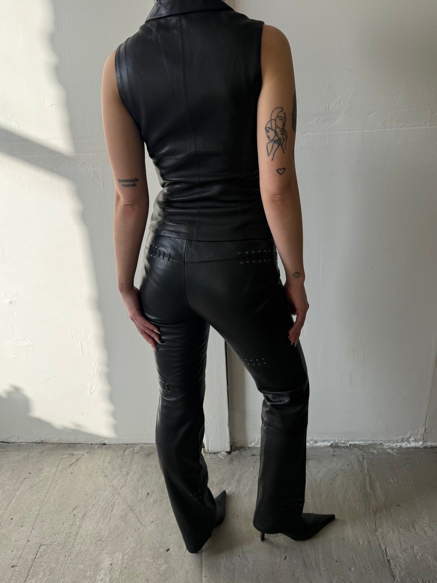 Vintage leather pants TWINKLING GLOBAL