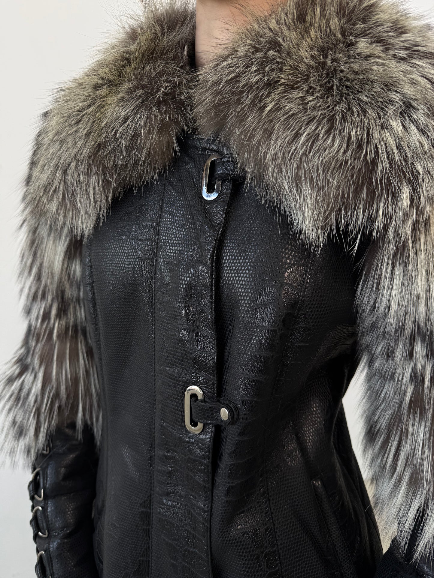 Vintage leather jacket TWINKLING GLOBAL