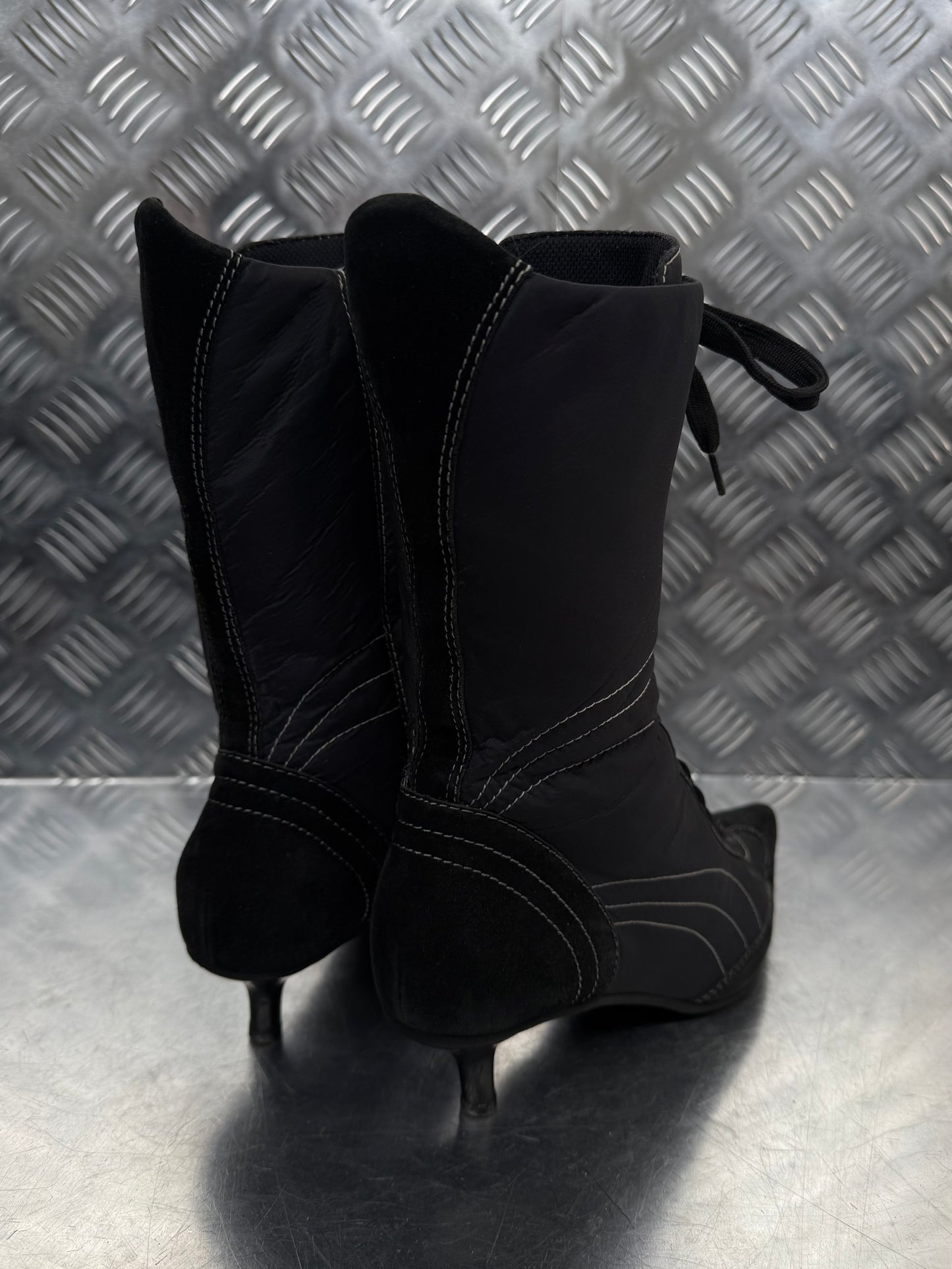 Vintage Fornarina moto lace-up boots TWINKLING GLOBAL