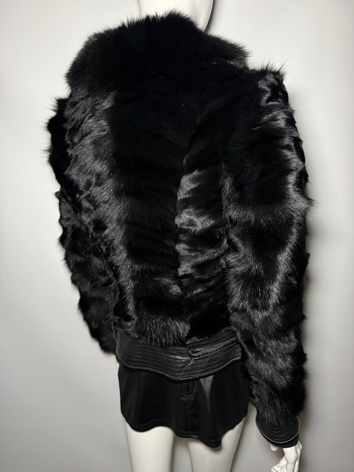Vintage leather jacket TWINKLING GLOBAL