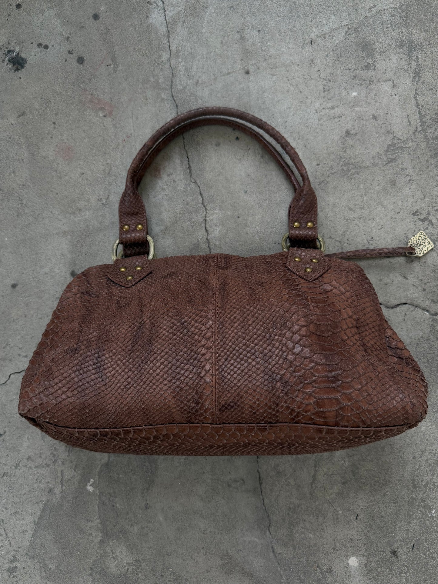 Vintage leather bag TWINKLING GLOBAL