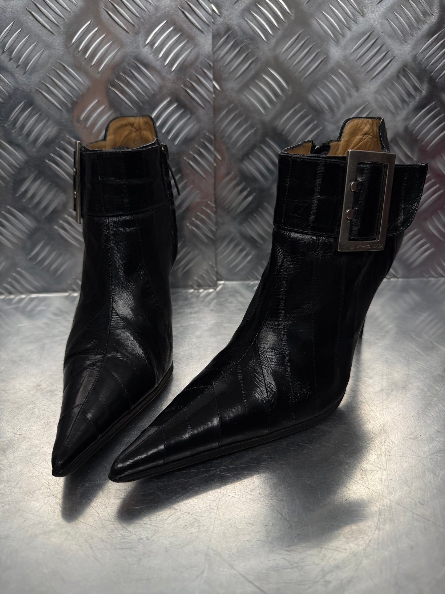 Vintage leather ankle boots Gianmarco Lorenzi TWINKLING GLOBAL