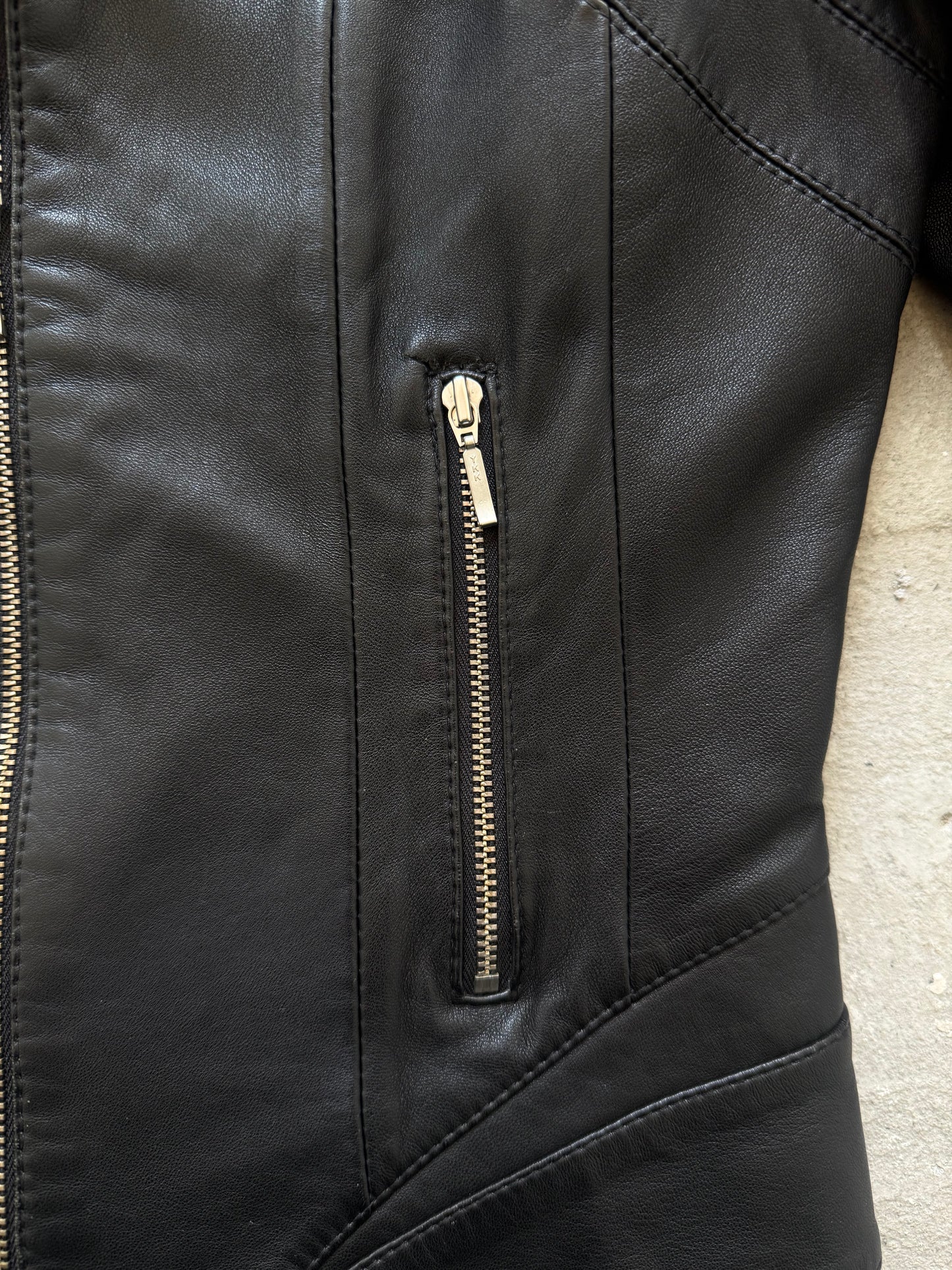 Vintage leather jacket TWINKLING GLOBAL