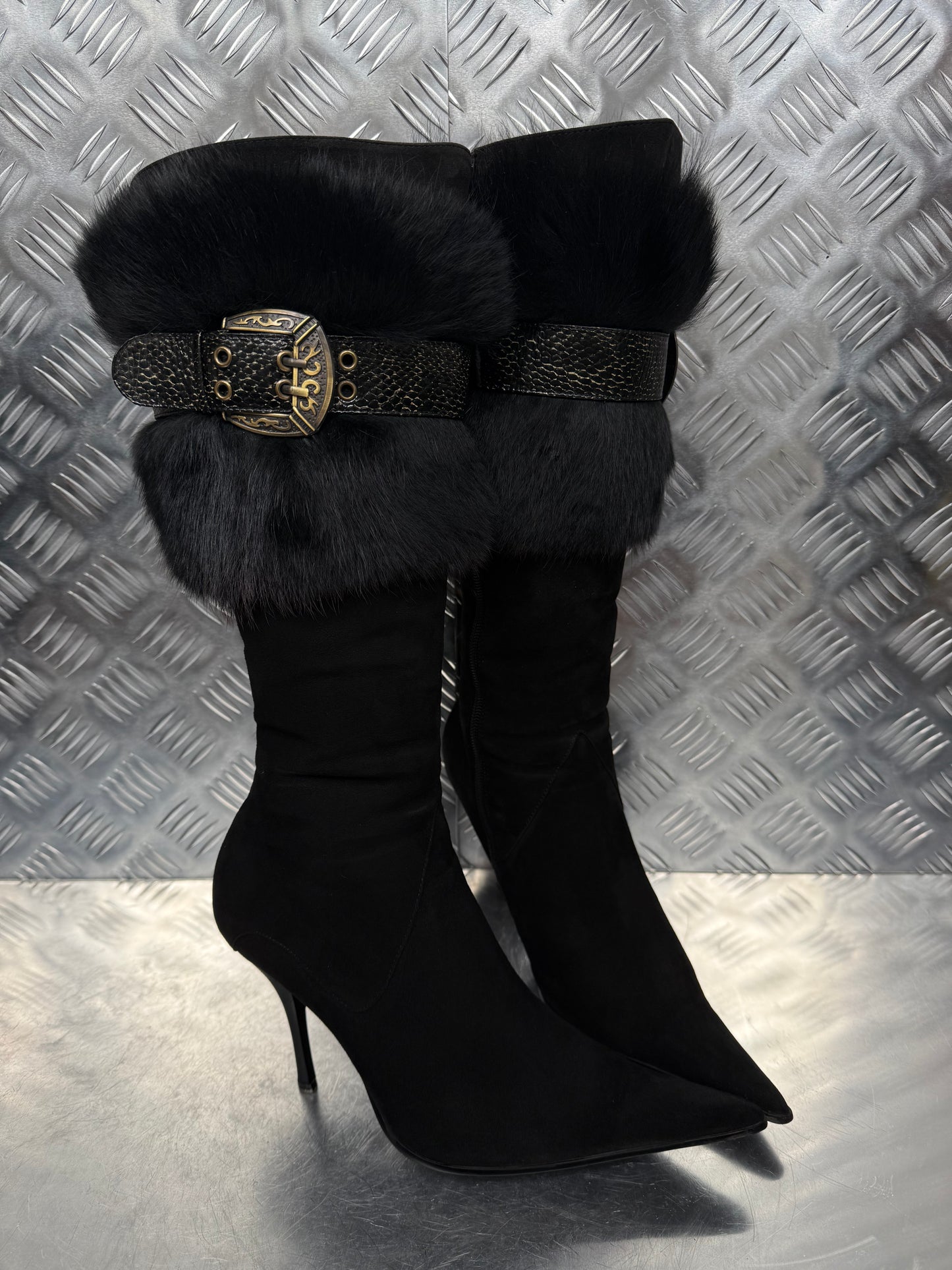 Vintage suede leather boots TWINKLING GLOBAL