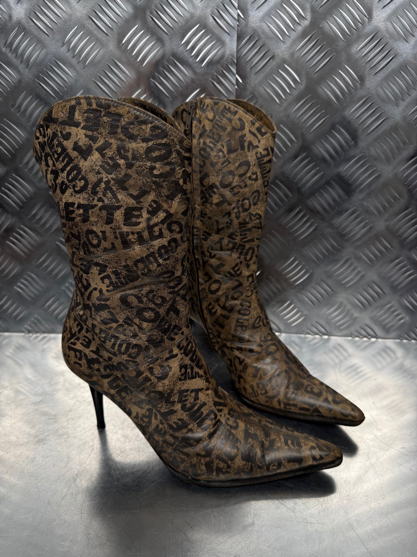 Vintage Italian leather boots TWINKLING GLOBAL