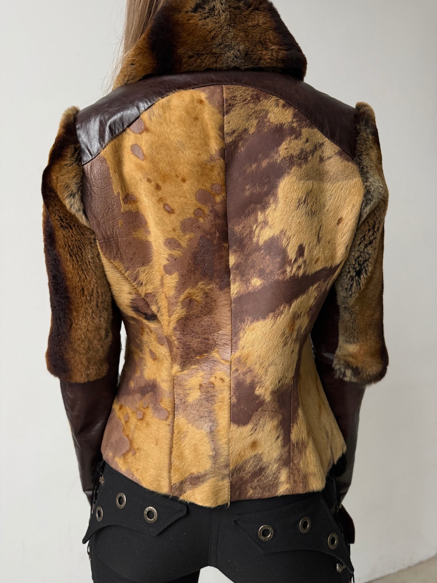 Vintage leather jacket TWINKLING GLOBAL