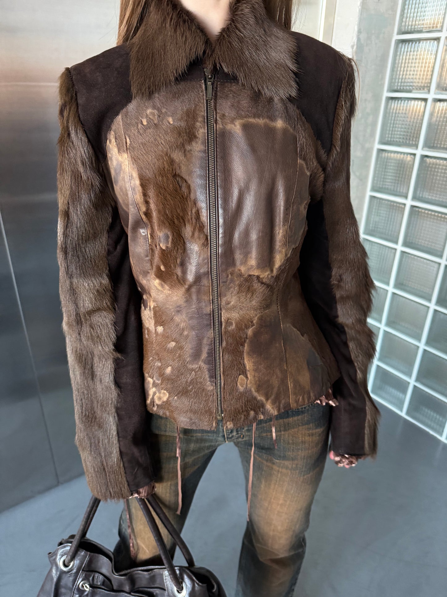 Vintage leather jacket Twinkling Global