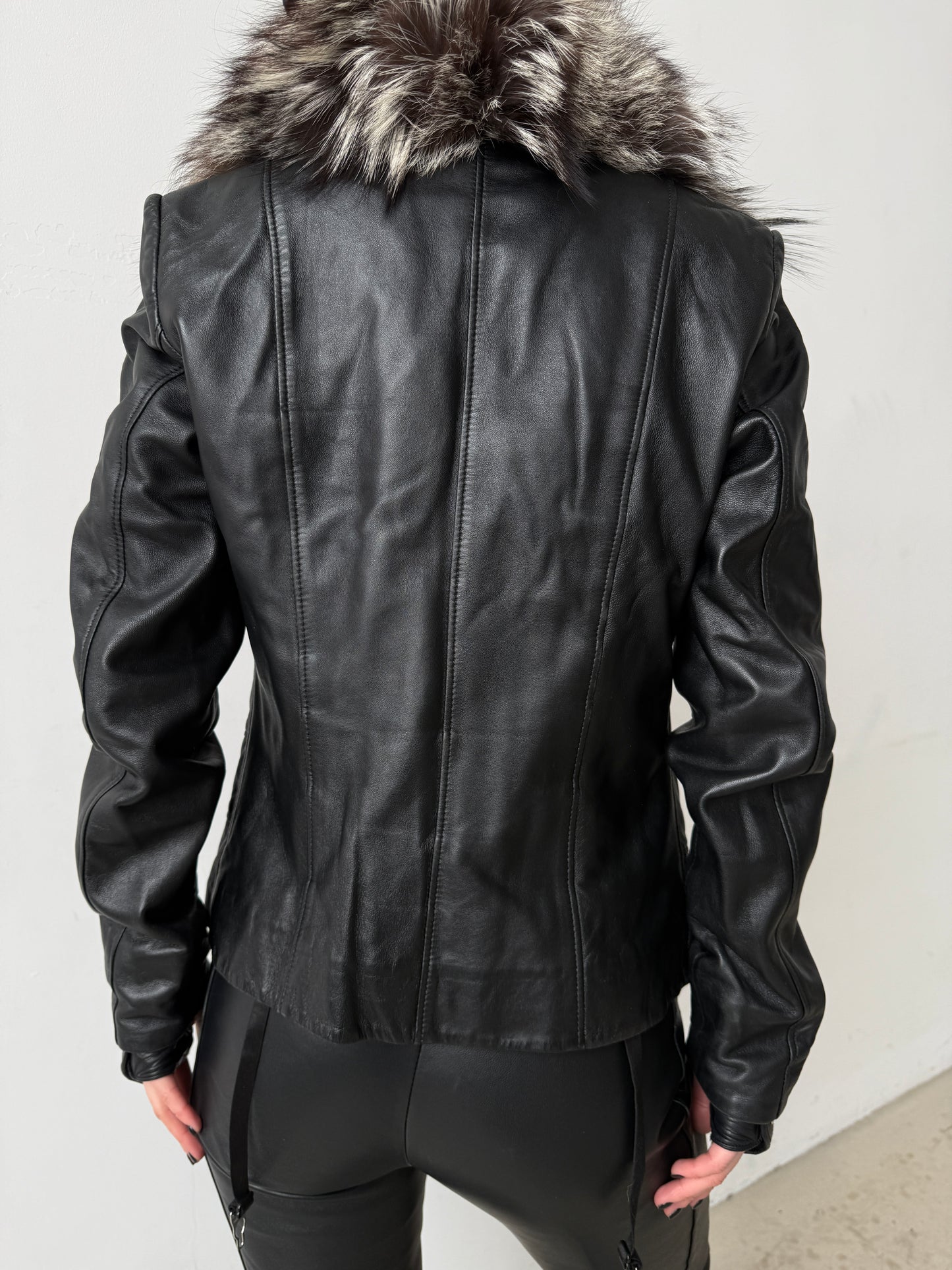Vintage leather jacket TWINKLING GLOBAL