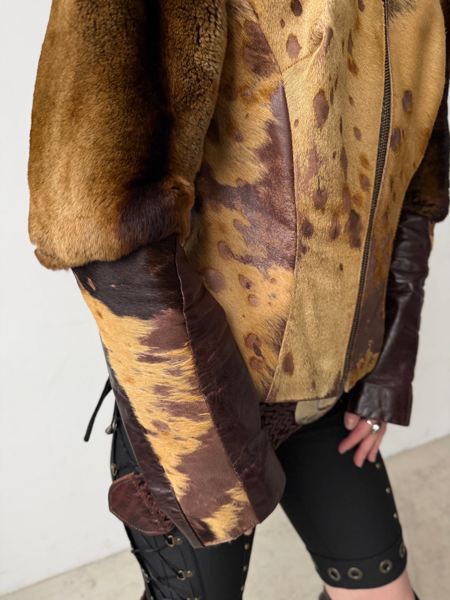Vintage leather jacket TWINKLING GLOBAL