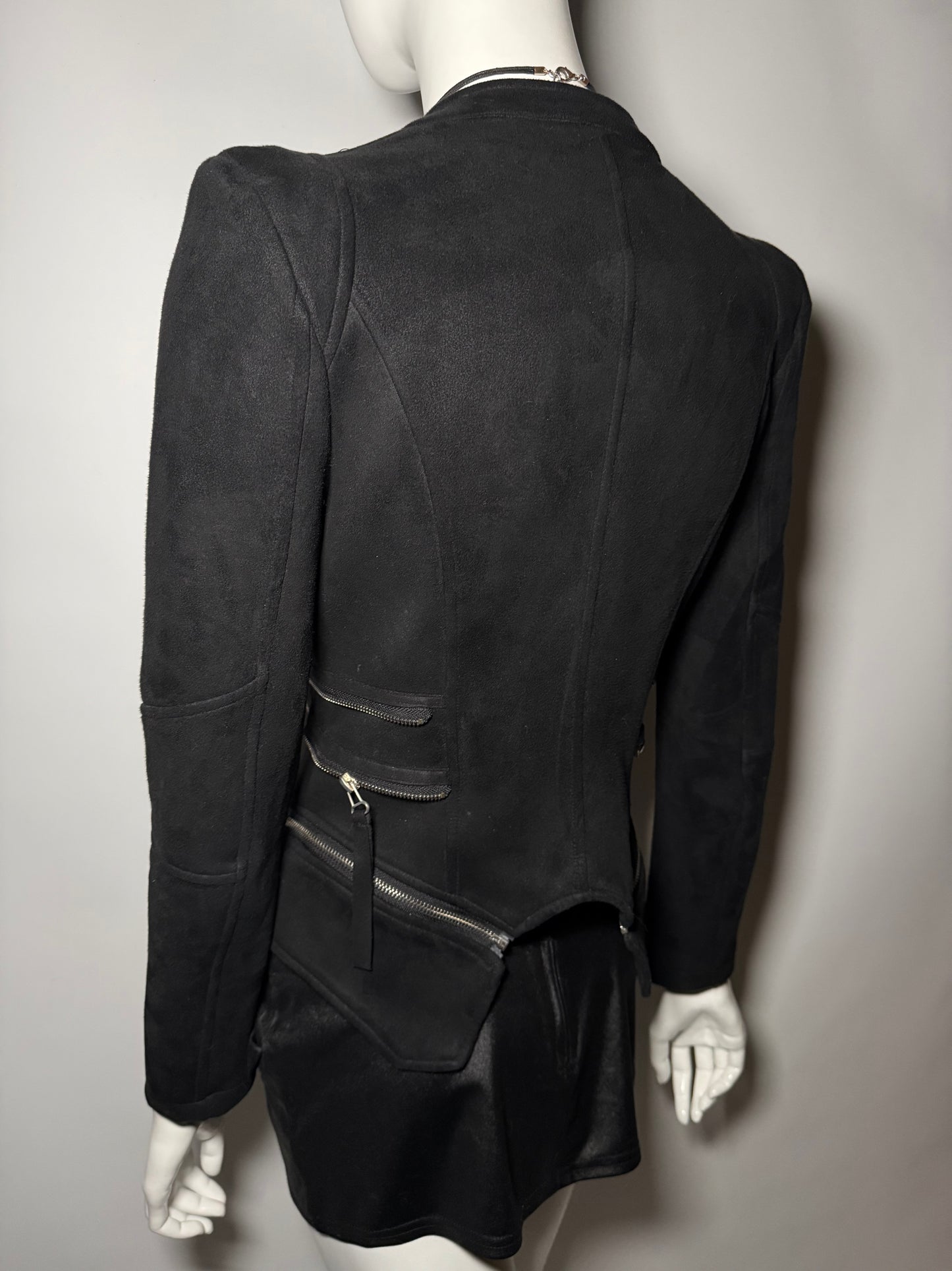 Vintage fitted faux-suede jacket Twinkling Global
